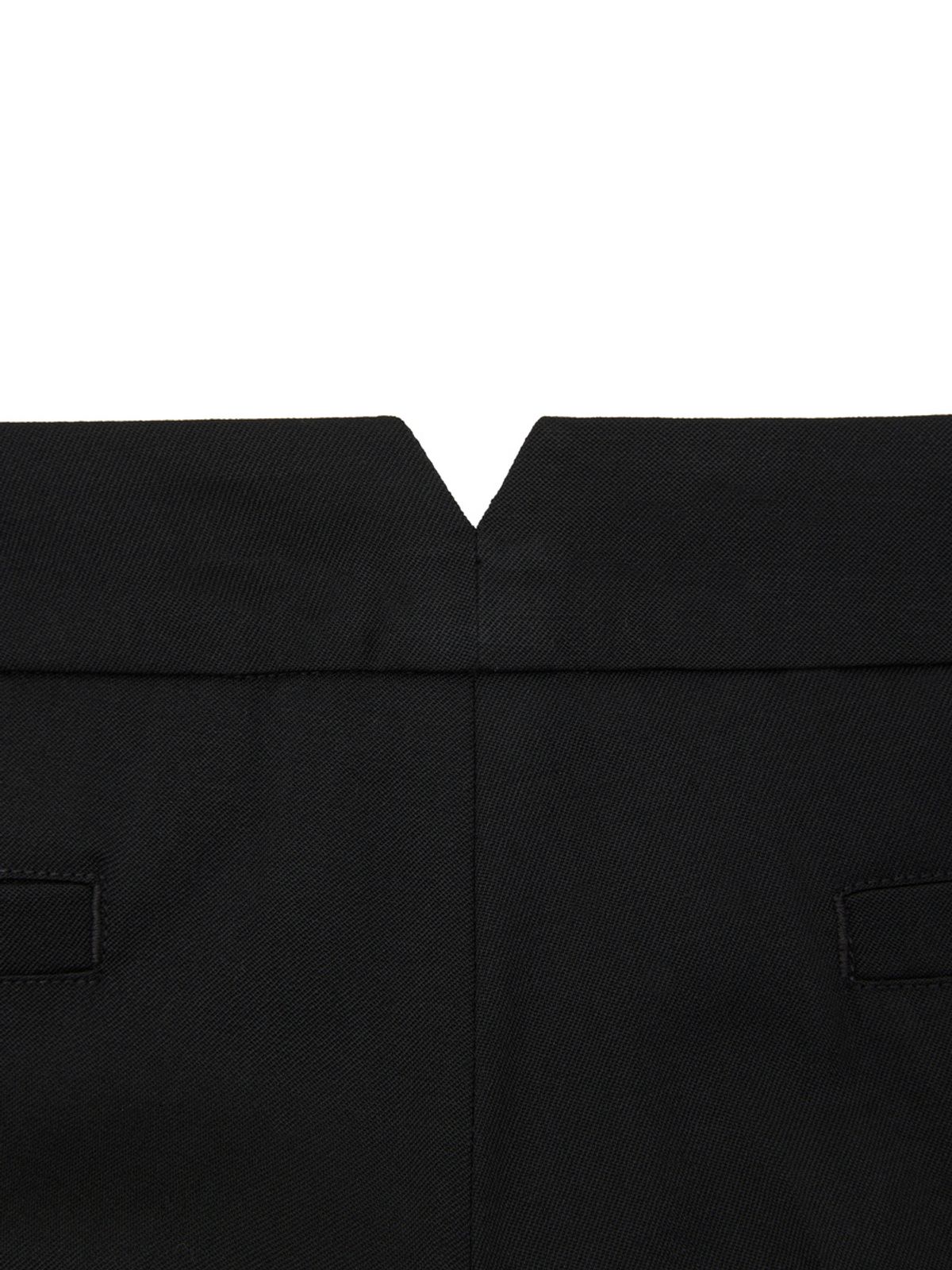글로니(GLOWNY) G MODERN BOOTCUT WOOL SLACKS (BLACK)