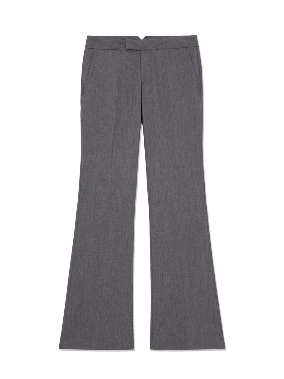 글로니(GLOWNY) G MODERN BOOTCUT WOOL SLACKS (GRAY)