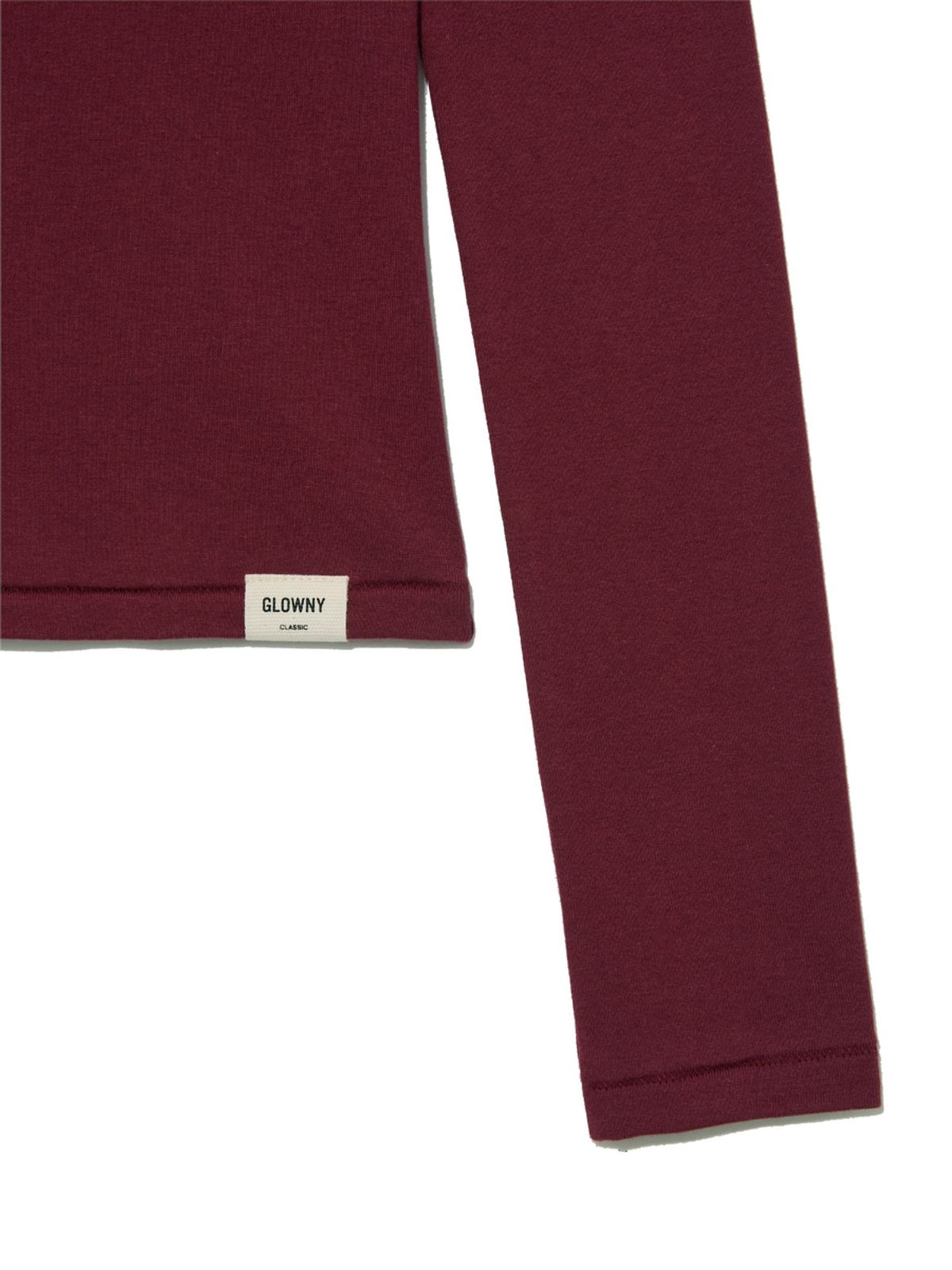 글로니(GLOWNY) G CHARM V-NECK LONG SLEEVE (WINE)