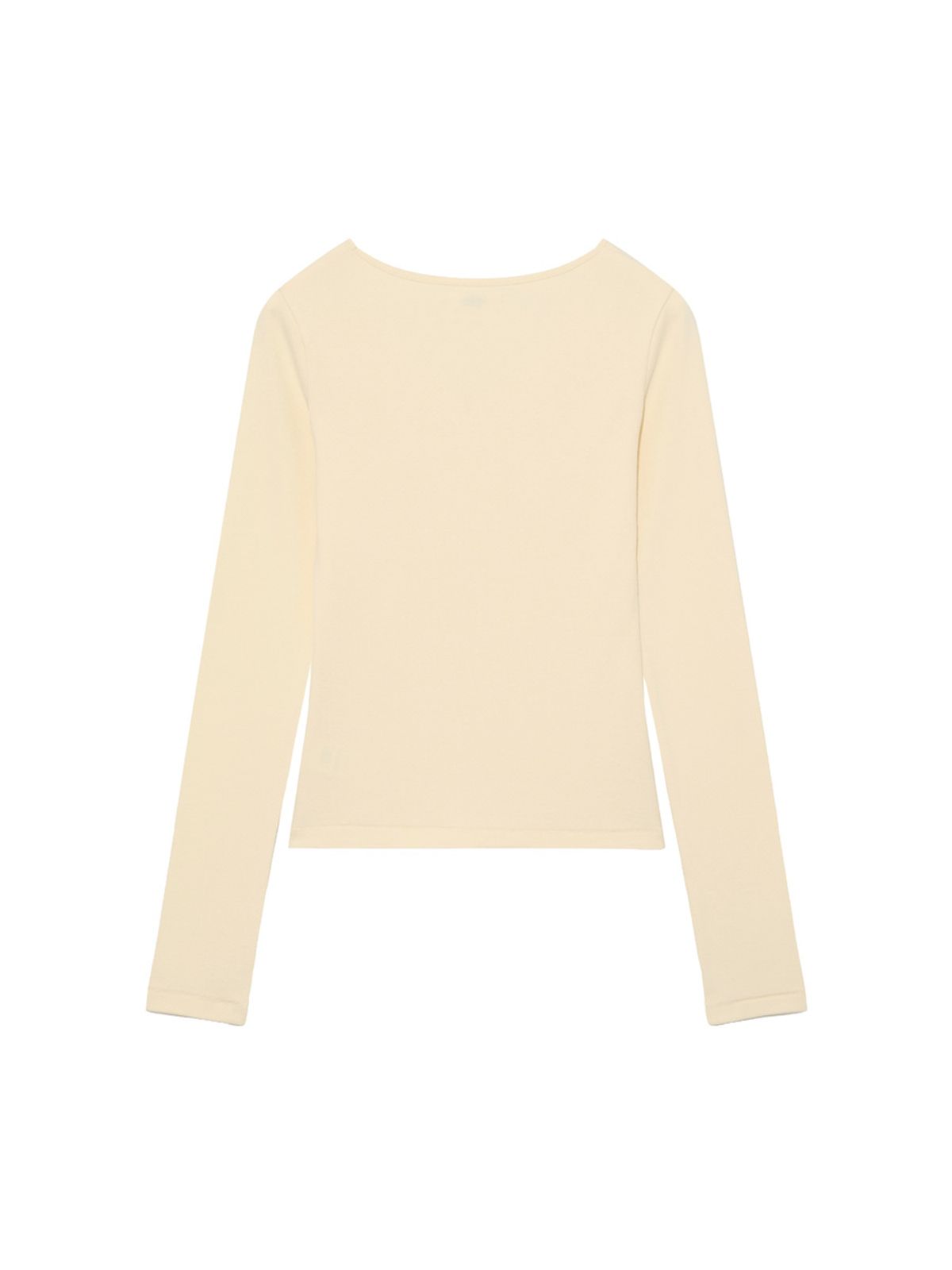 글로니(GLOWNY) G CHARM V-NECK LONG SLEEVE (YELLOW)