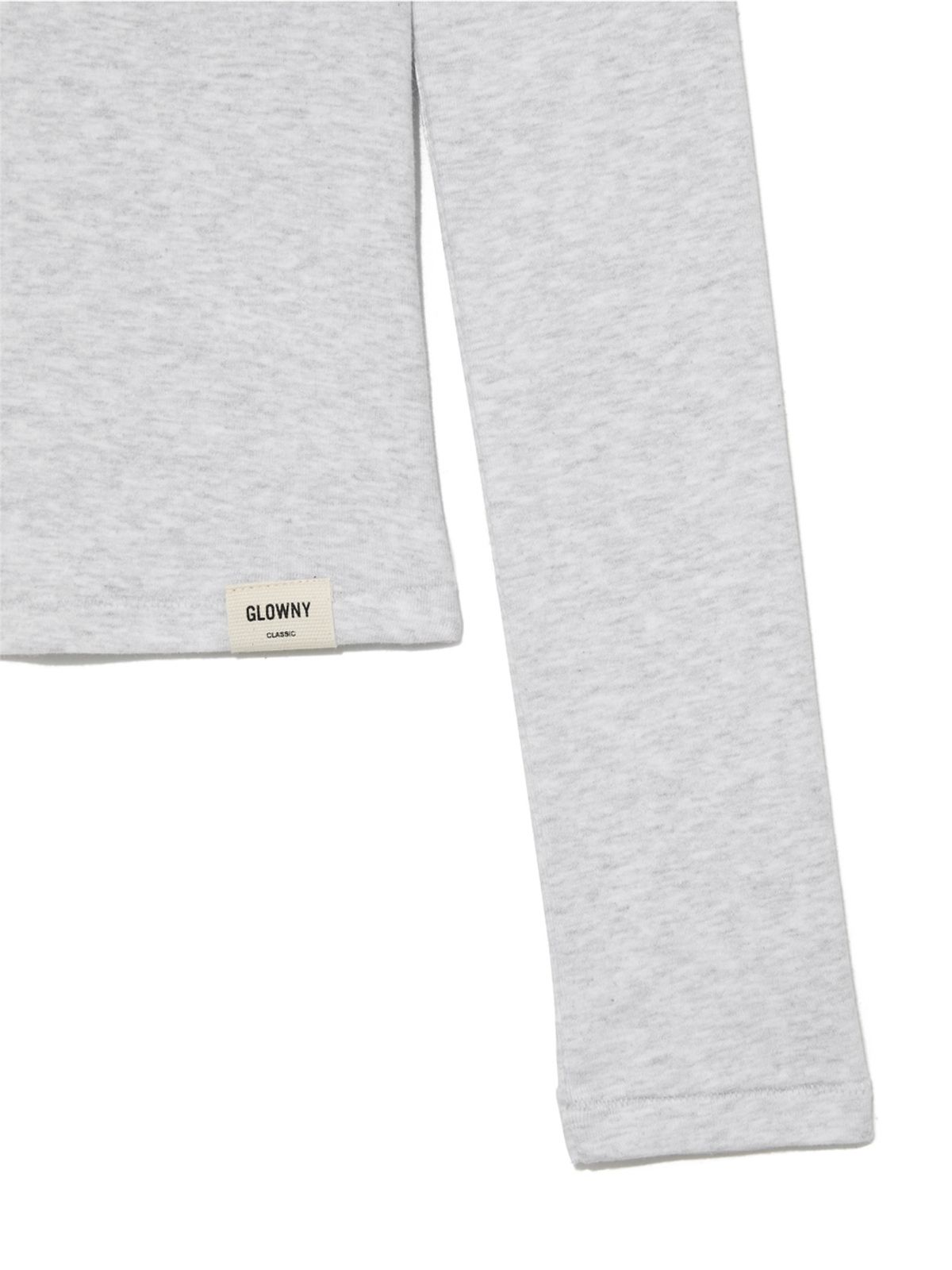 글로니(GLOWNY) G CHARM V-NECK LONG SLEEVE (MELANGE GRAY)