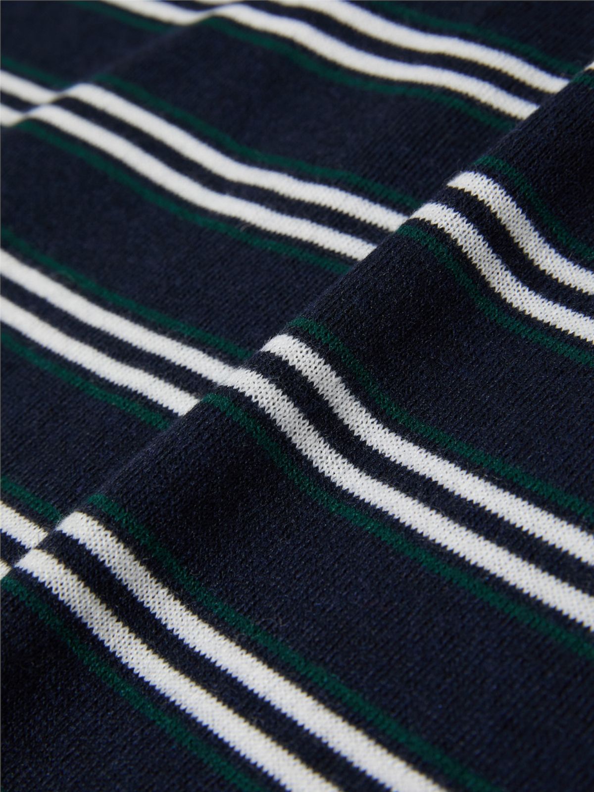 글로니(GLOWNY) G STRIPE HENLEY LOOSE FIT KNIT (NAVY)