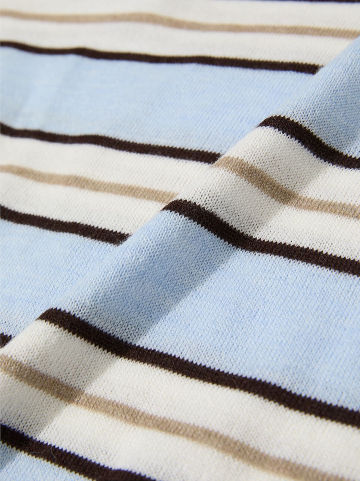 글로니(GLOWNY) G STRIPE HENLEY LOOSE FIT KNIT (LIGHT BLUE)