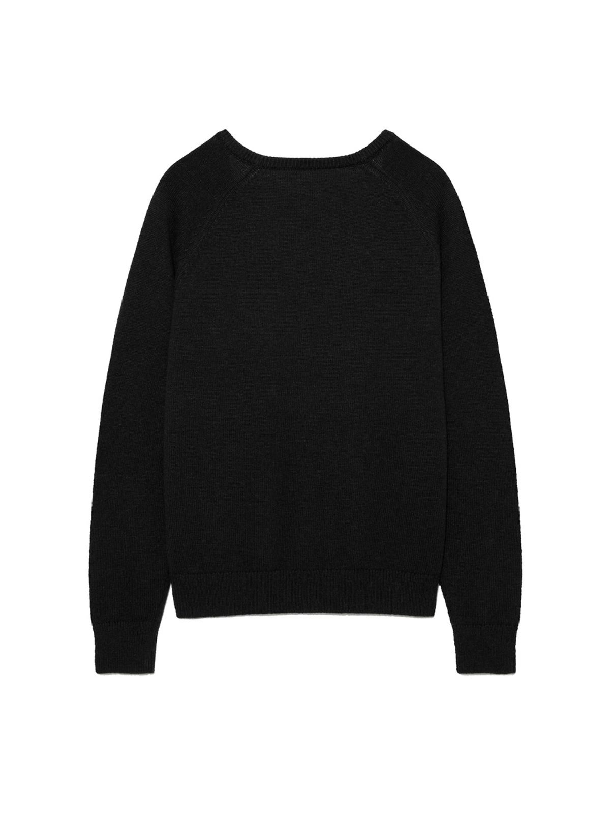 글로니(GLOWNY) G LOOSE DEEP V-NECK KNIT (BLACK)