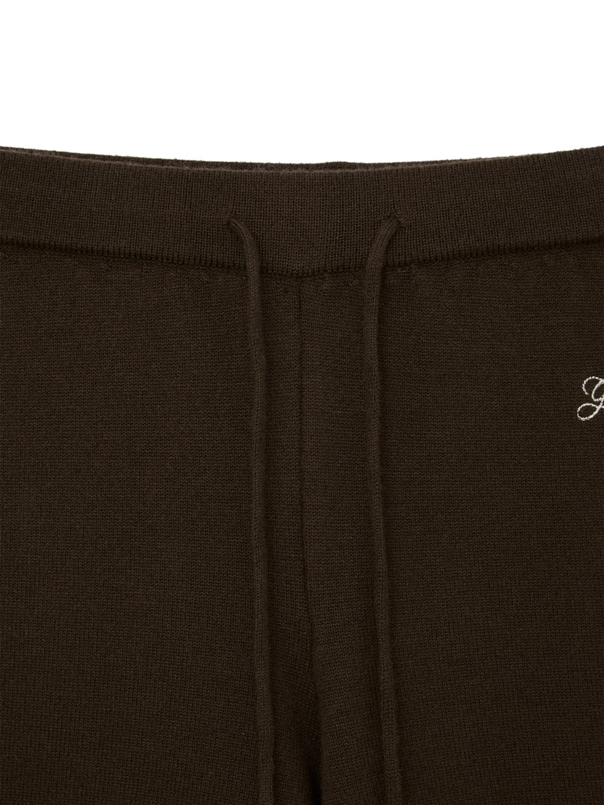 글로니(GLOWNY) G HUG KNIT PANTS (KHAKI BROWN)