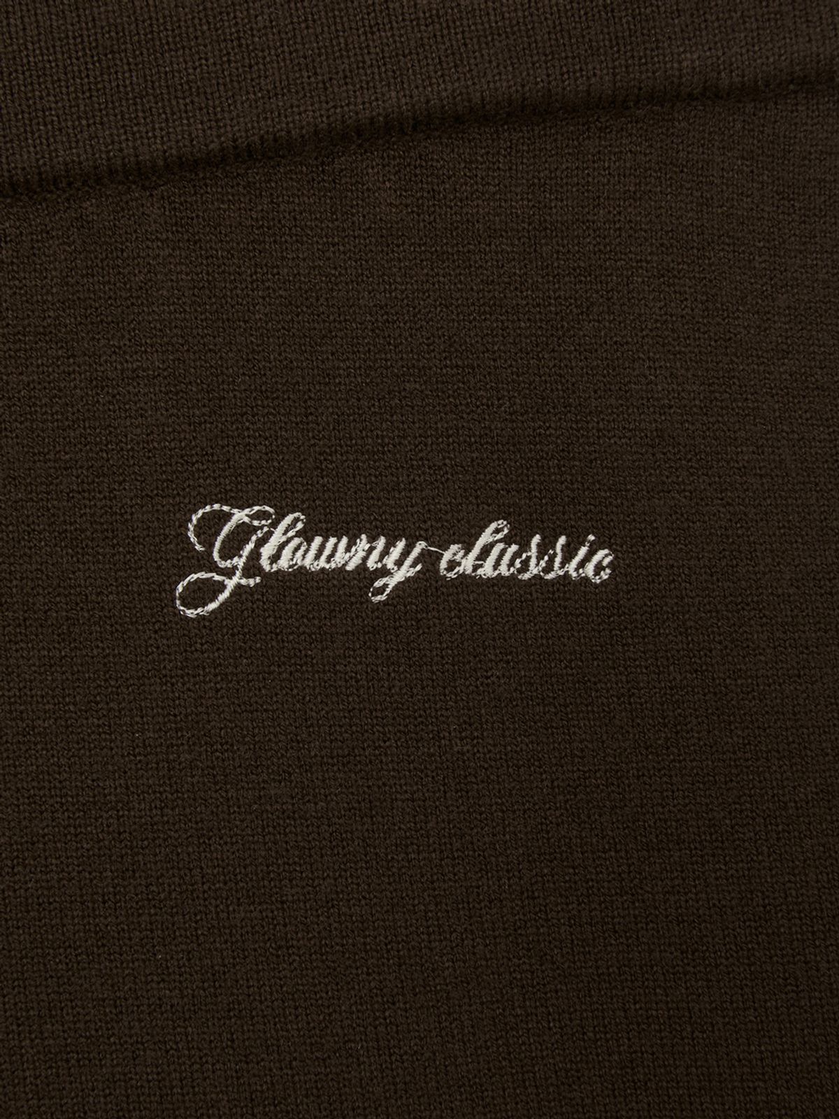 글로니(GLOWNY) G HUG KNIT PANTS (KHAKI BROWN)