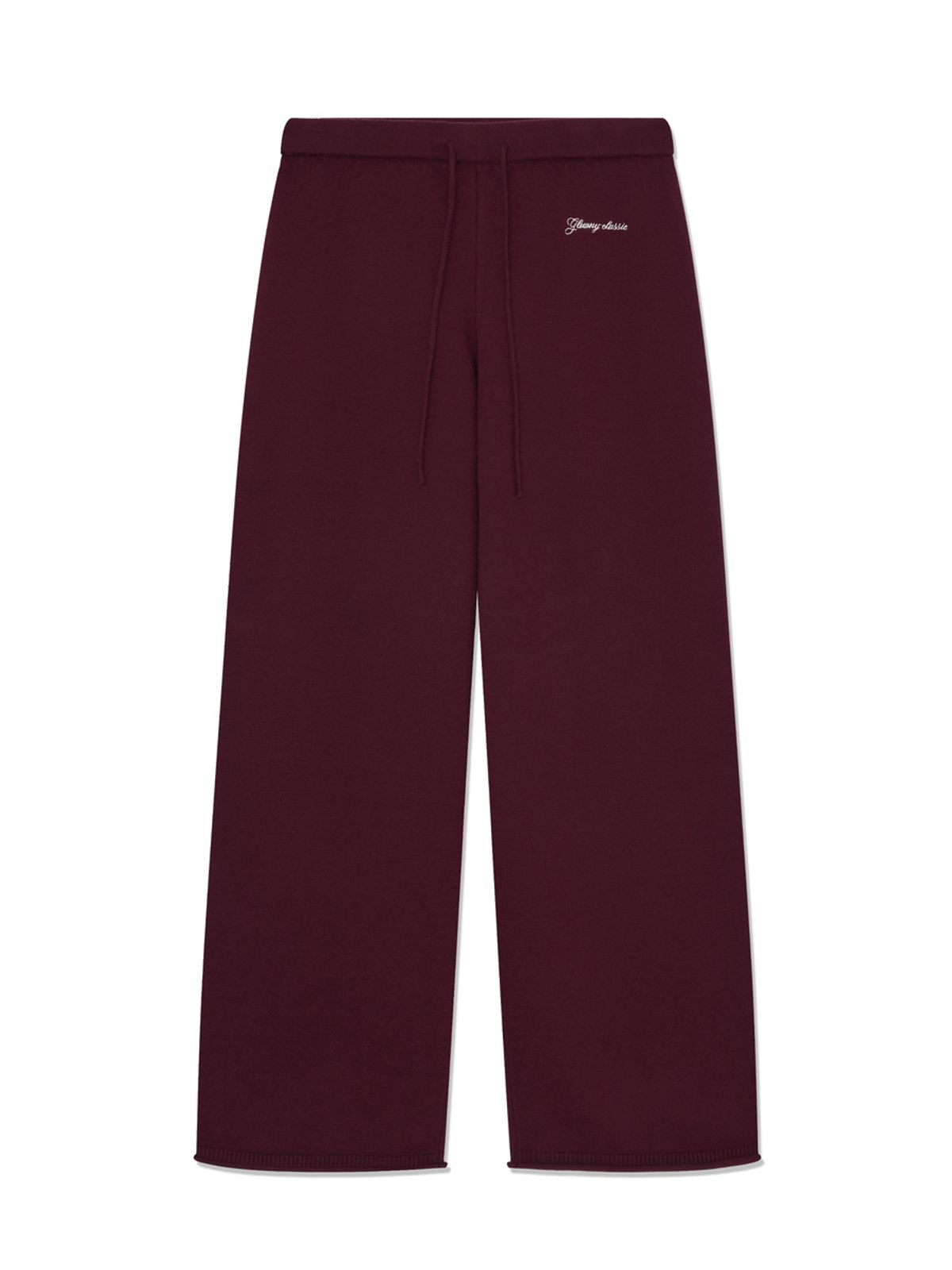 글로니(GLOWNY) G HUG KNIT PANTS (WINE)