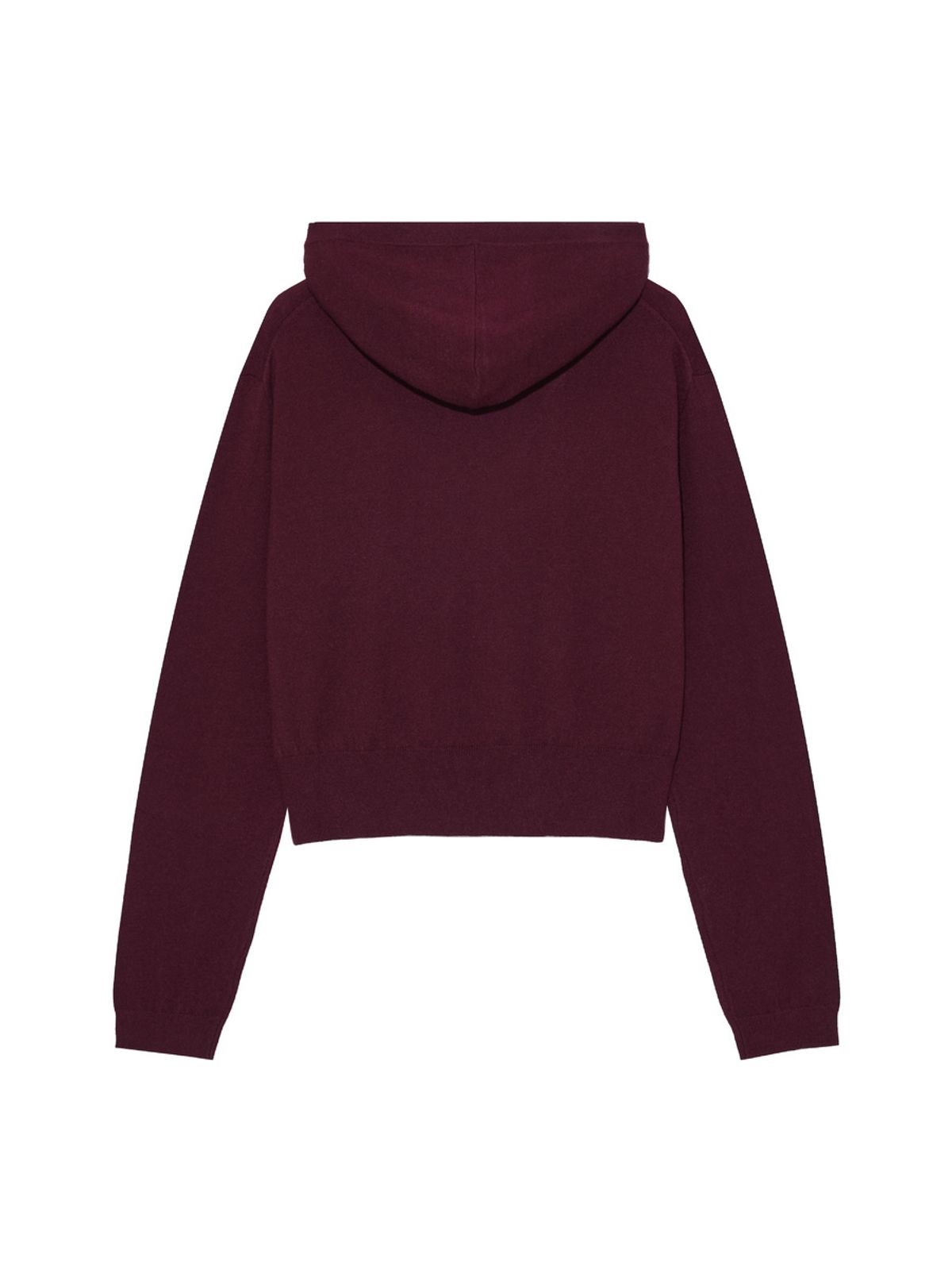글로니(GLOWNY) G HUG V-NECK KNIT HOODIE (WINE)