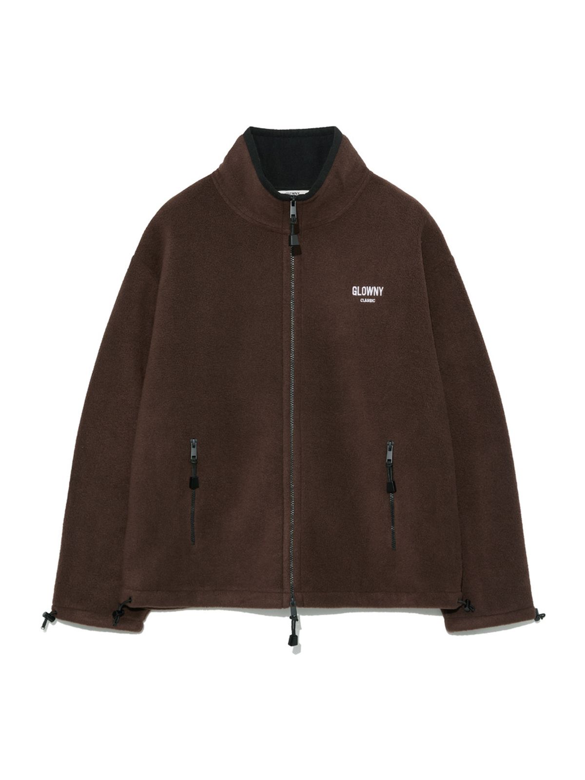 글로니(GLOWNY) G FLEECE ZIP UP (BROWN)