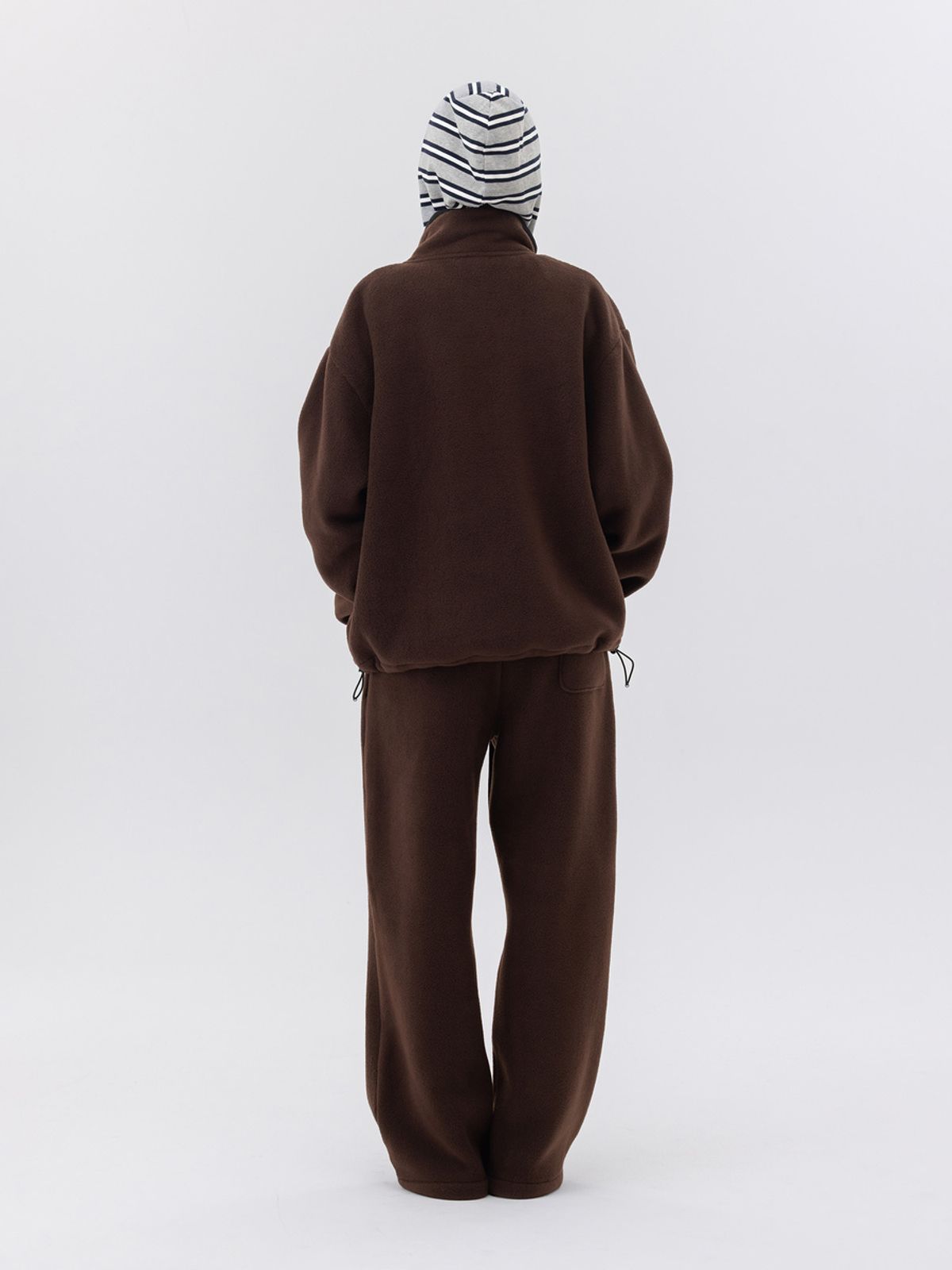 글로니(GLOWNY) G FLEECE ZIP UP (BROWN)
