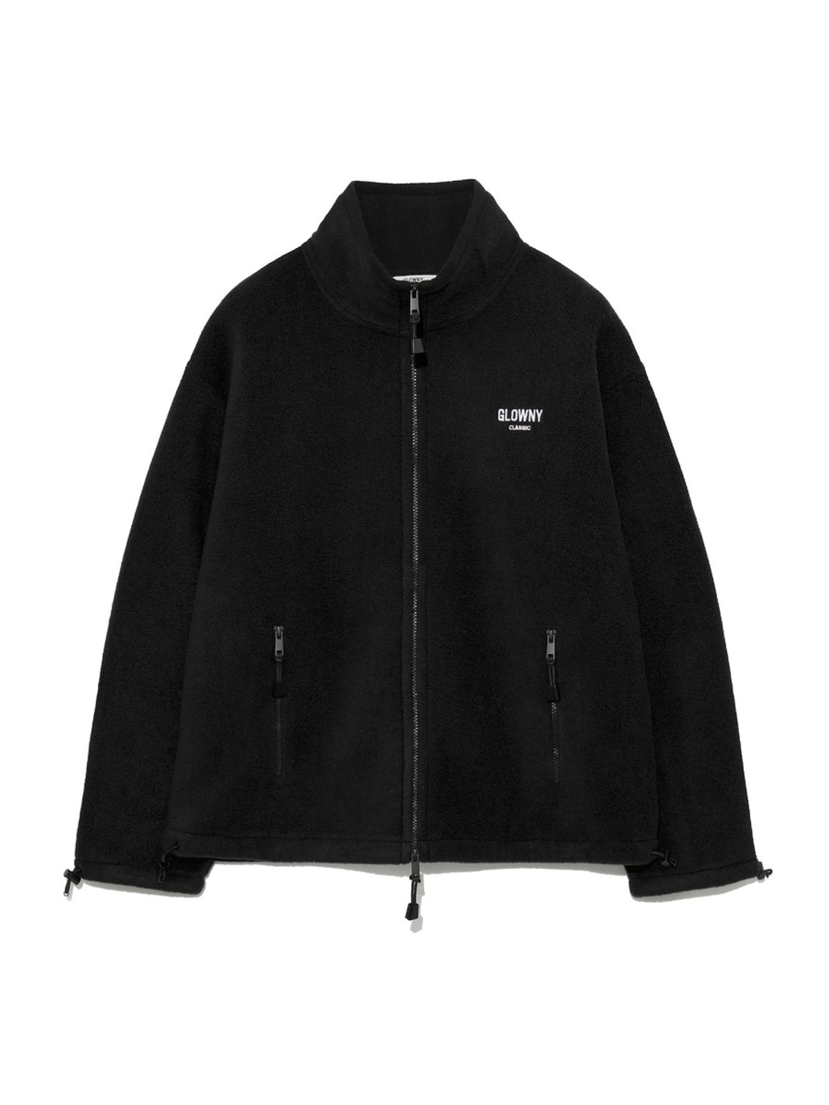 글로니(GLOWNY) G FLEECE ZIP UP (BLACK)