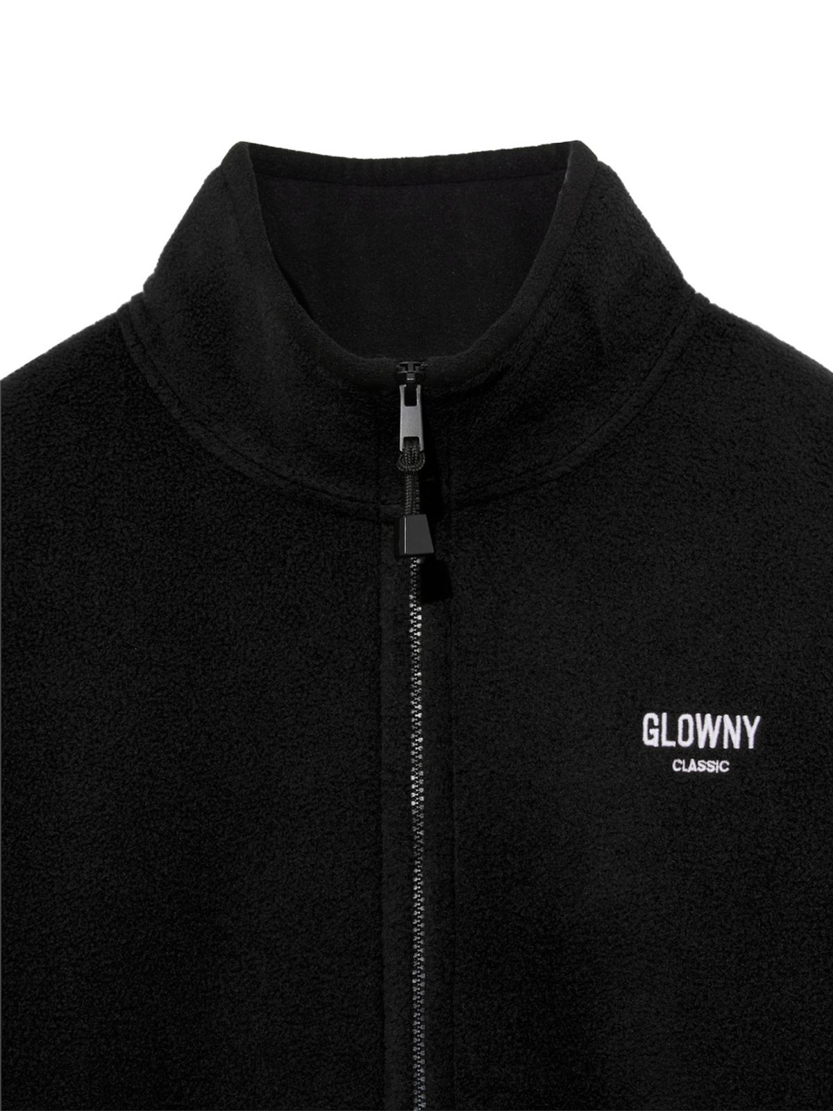 글로니(GLOWNY) G FLEECE ZIP UP (BLACK)