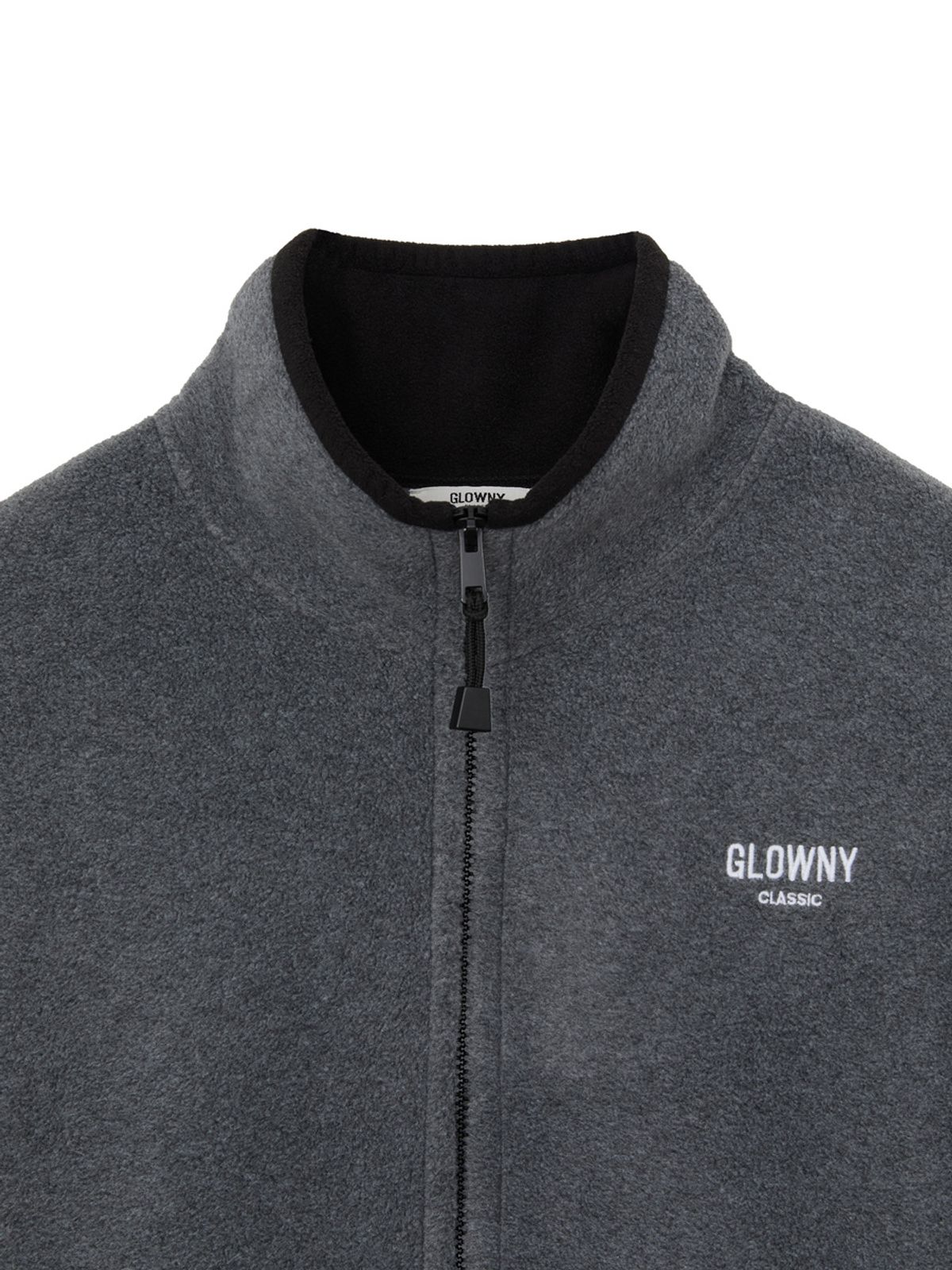 글로니(GLOWNY) G FLEECE ZIP UP (CHARCOAL)