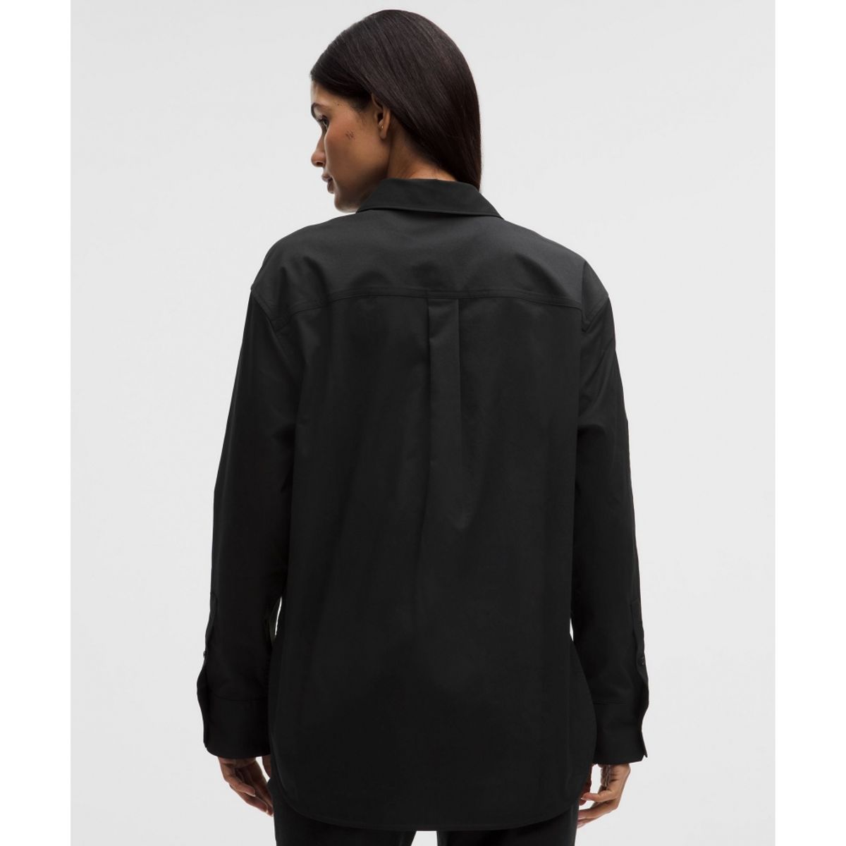룰루레몬(LULULEMON) 우븐 릴랙스 핏 버튼업 셔츠  BLK