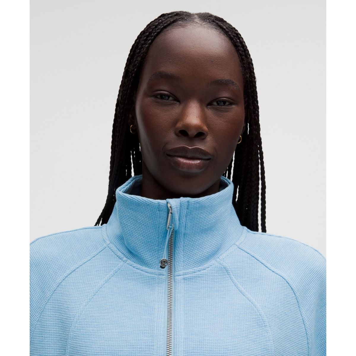 룰루레몬(LULULEMON) 스쿠바 크롭 퍼넬넥 하프집 *와플  HTDU