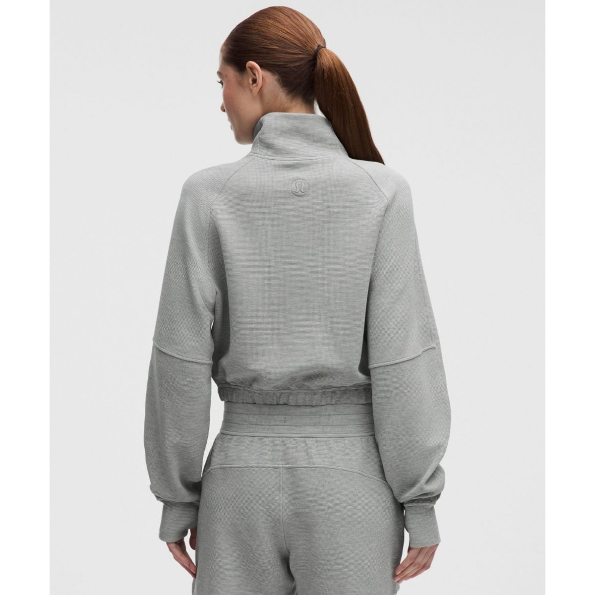 룰루레몬(LULULEMON) 스쿠바 크롭 퍼넬넥 하프집 *와플  HCMG
