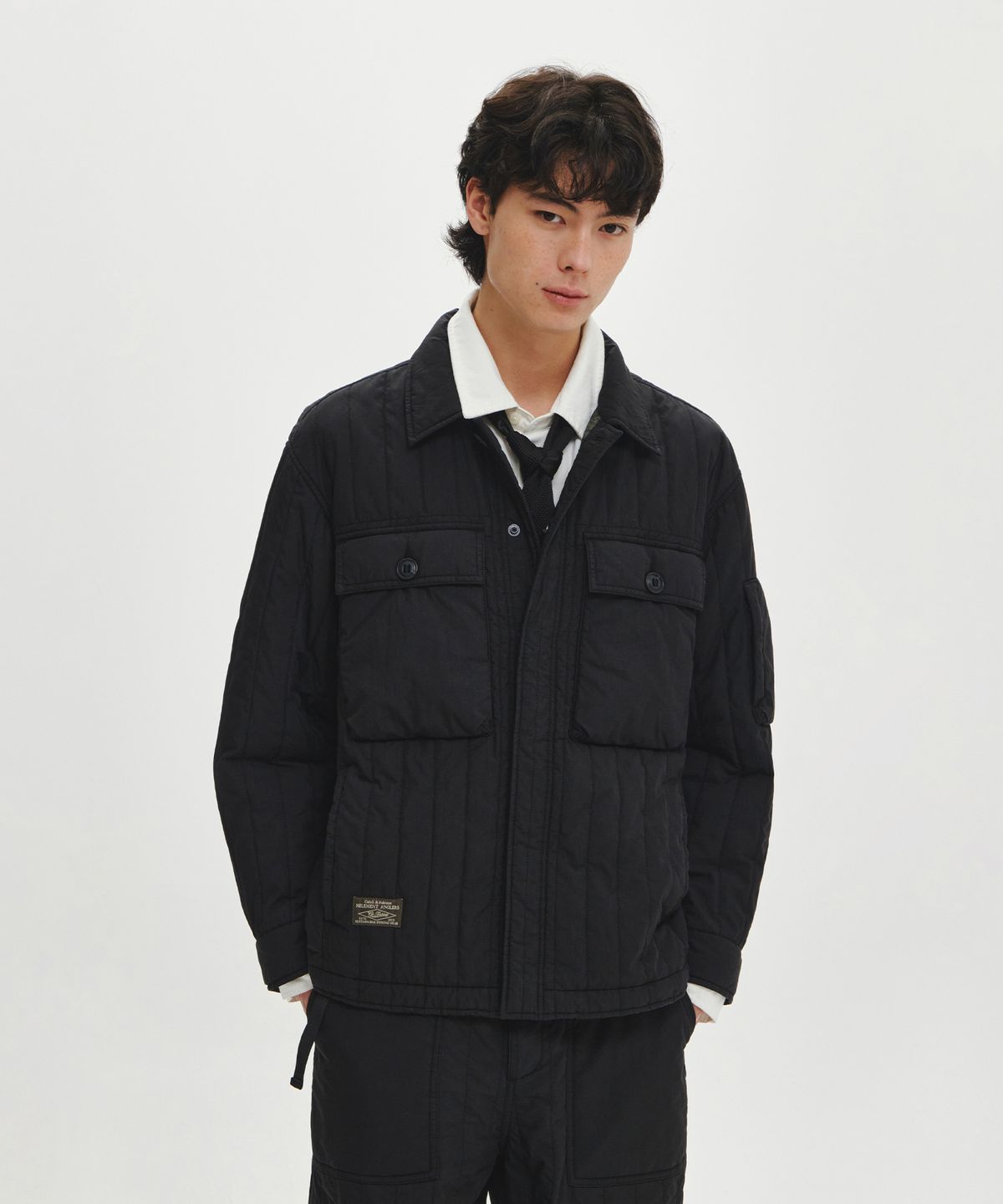 힐리먼트(HELEMENT) 테크 웜 패딩 셔켓 (BLACK)