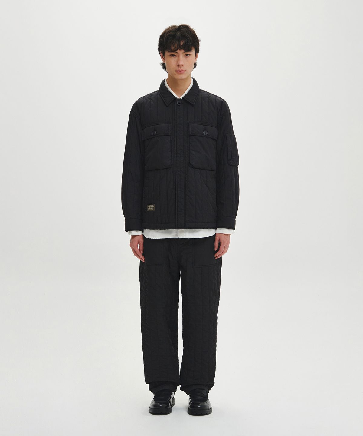 힐리먼트(HELEMENT) 테크 웜 패딩 셔켓 (BLACK)
