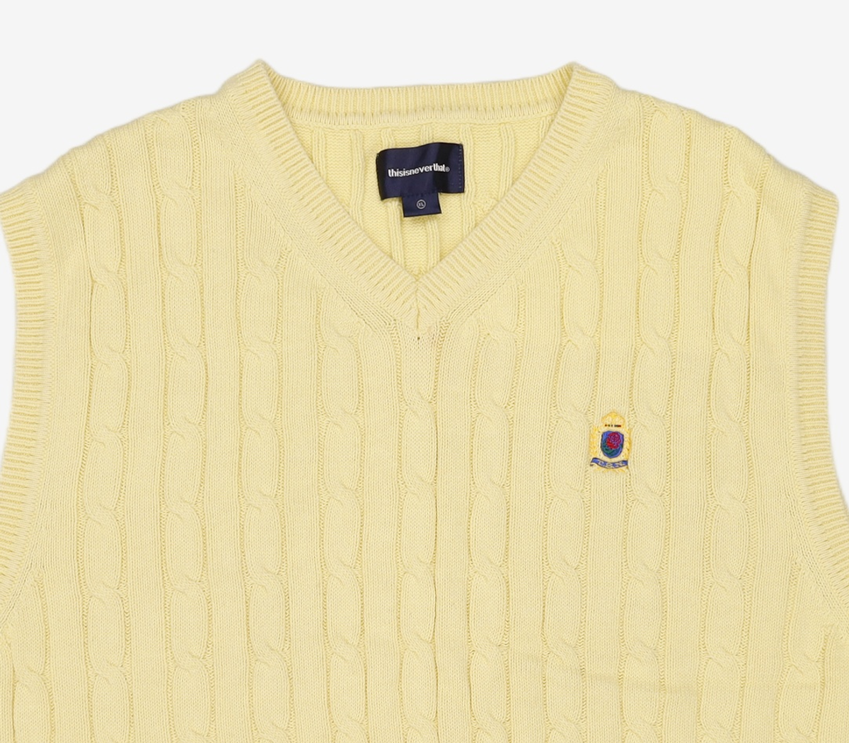 디스이즈네버댓(THISISNEVERTHAT) Crown Knit Vest XL