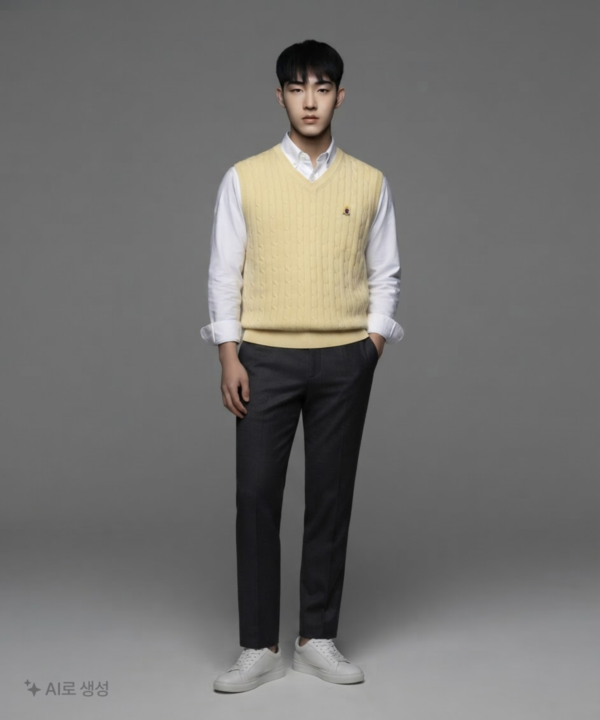 디스이즈네버댓(THISISNEVERTHAT) Crown Knit Vest XL