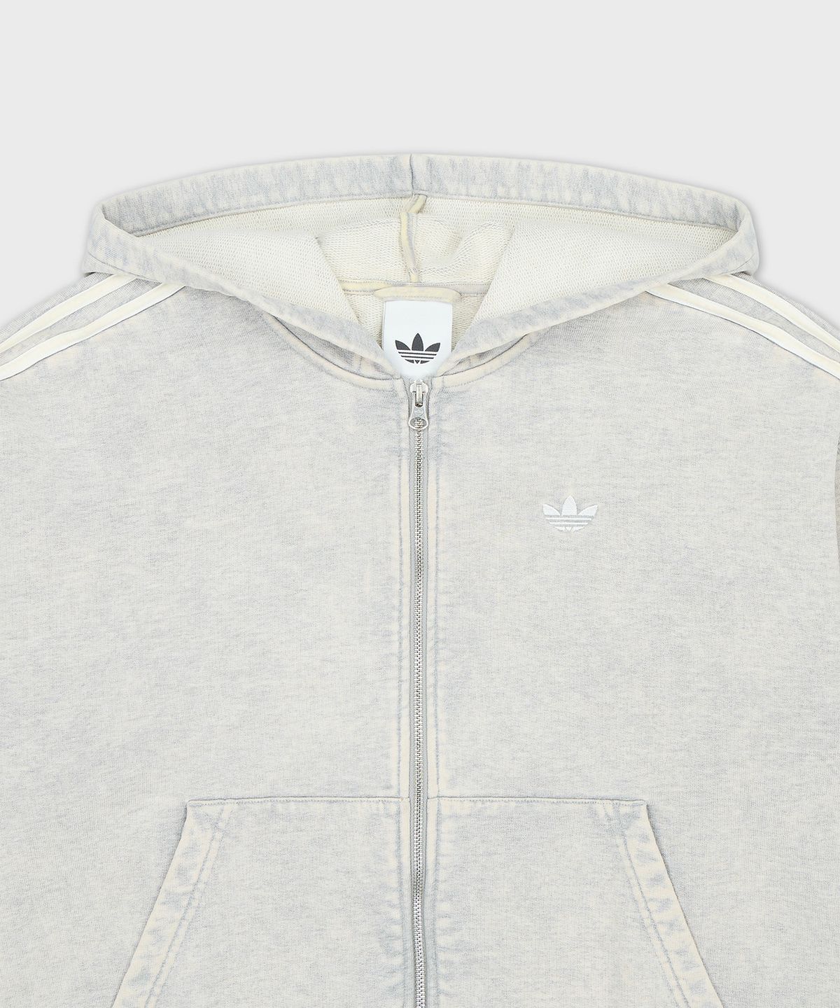 아디다스(ADIDAS) 워시드 후드 집업 - 미디엄그레이헤더 / LC8294