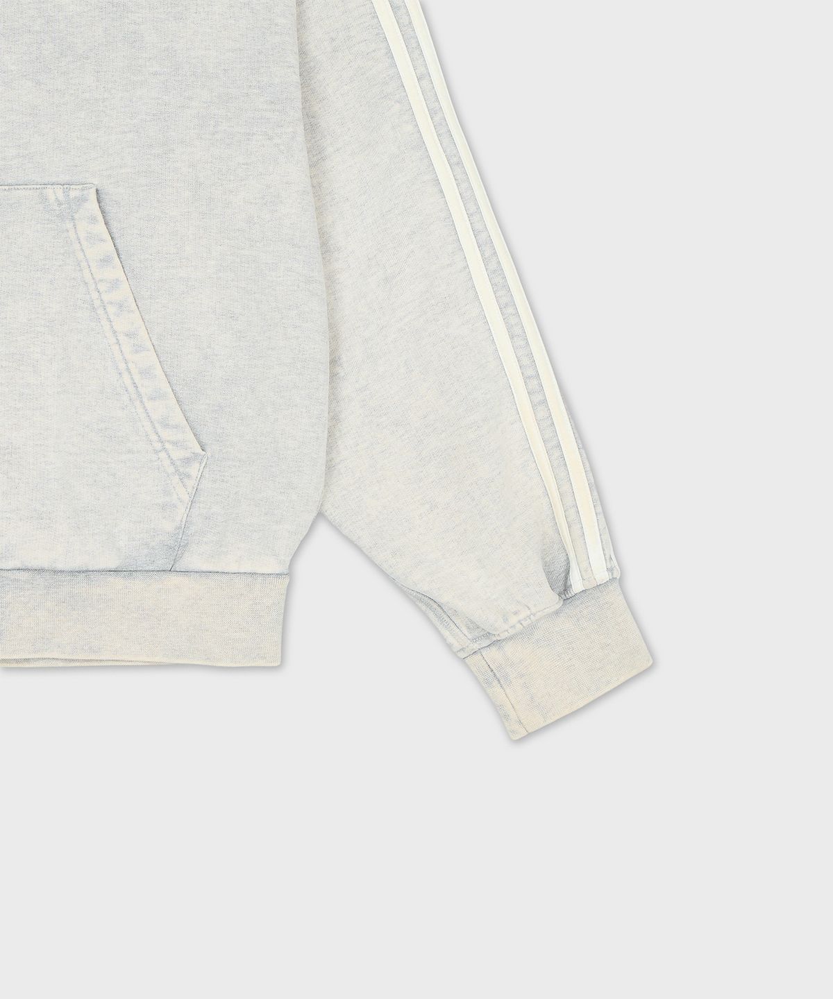 아디다스(ADIDAS) 워시드 후드 집업 - 미디엄그레이헤더 / LC8294