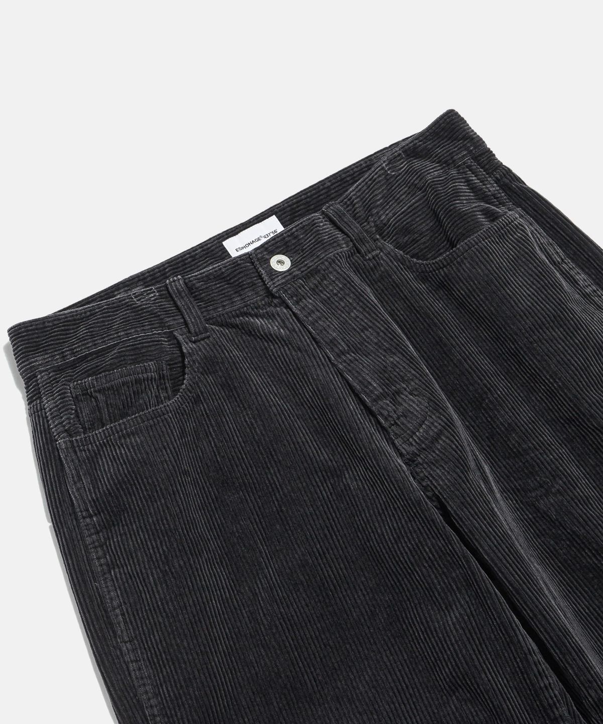 에스피오나지(ESPIONAGE) Vintage Corduroy 5Pocket Pants Washed Charcoal