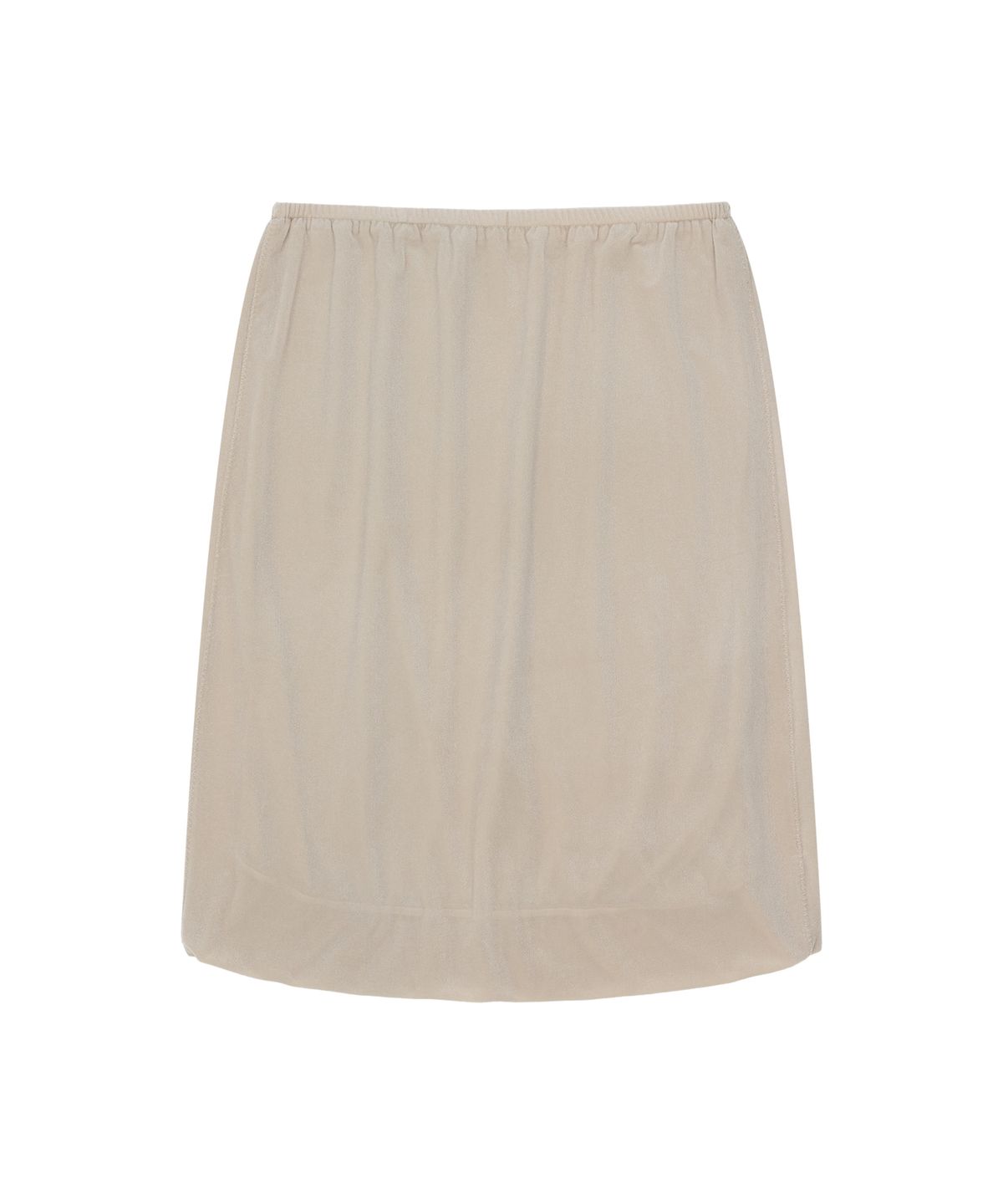 반원 아틀리에(VANONE ATELIER) P3330 벨루어 미디 스커트_Pale beige