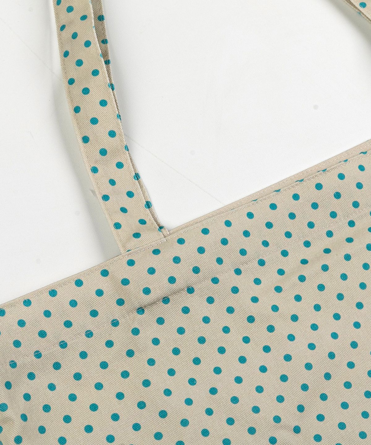 키페(KIFFER) Logo Embroidered Dot Eco bag-beige