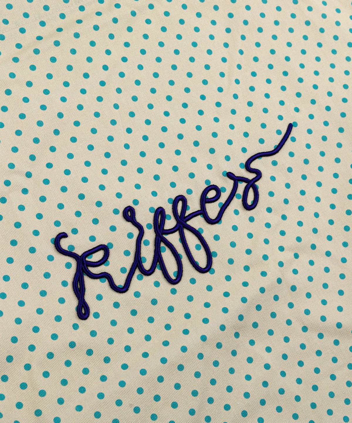 키페(KIFFER) Logo Embroidered Dot Eco bag-beige