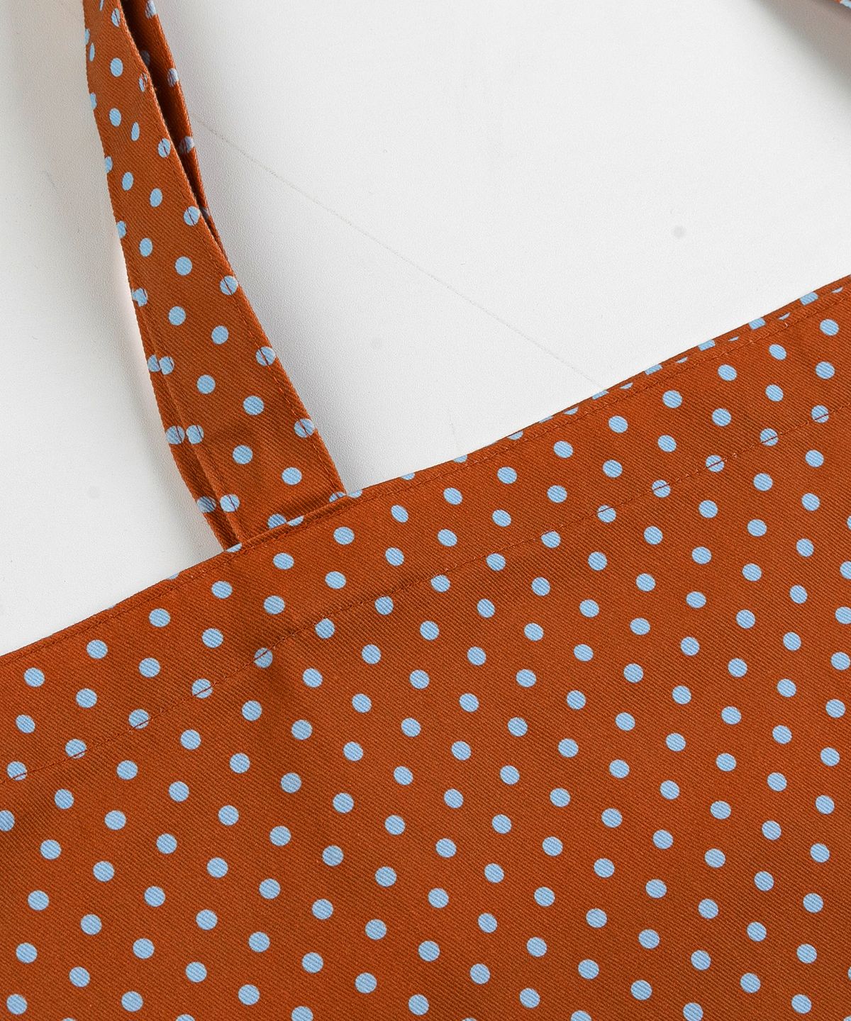 키페(KIFFER) Logo Embroidered Dot Eco bag-brick