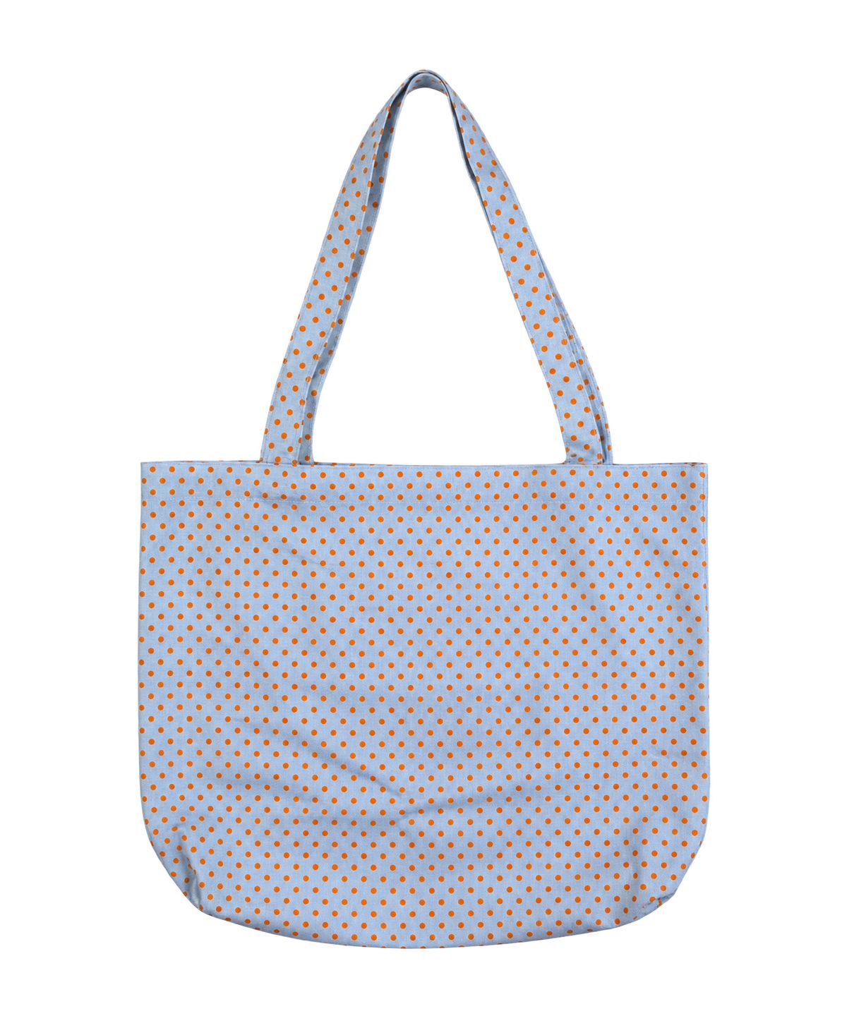 키페(KIFFER) Logo Embroidered Dot Eco bag-skyblue