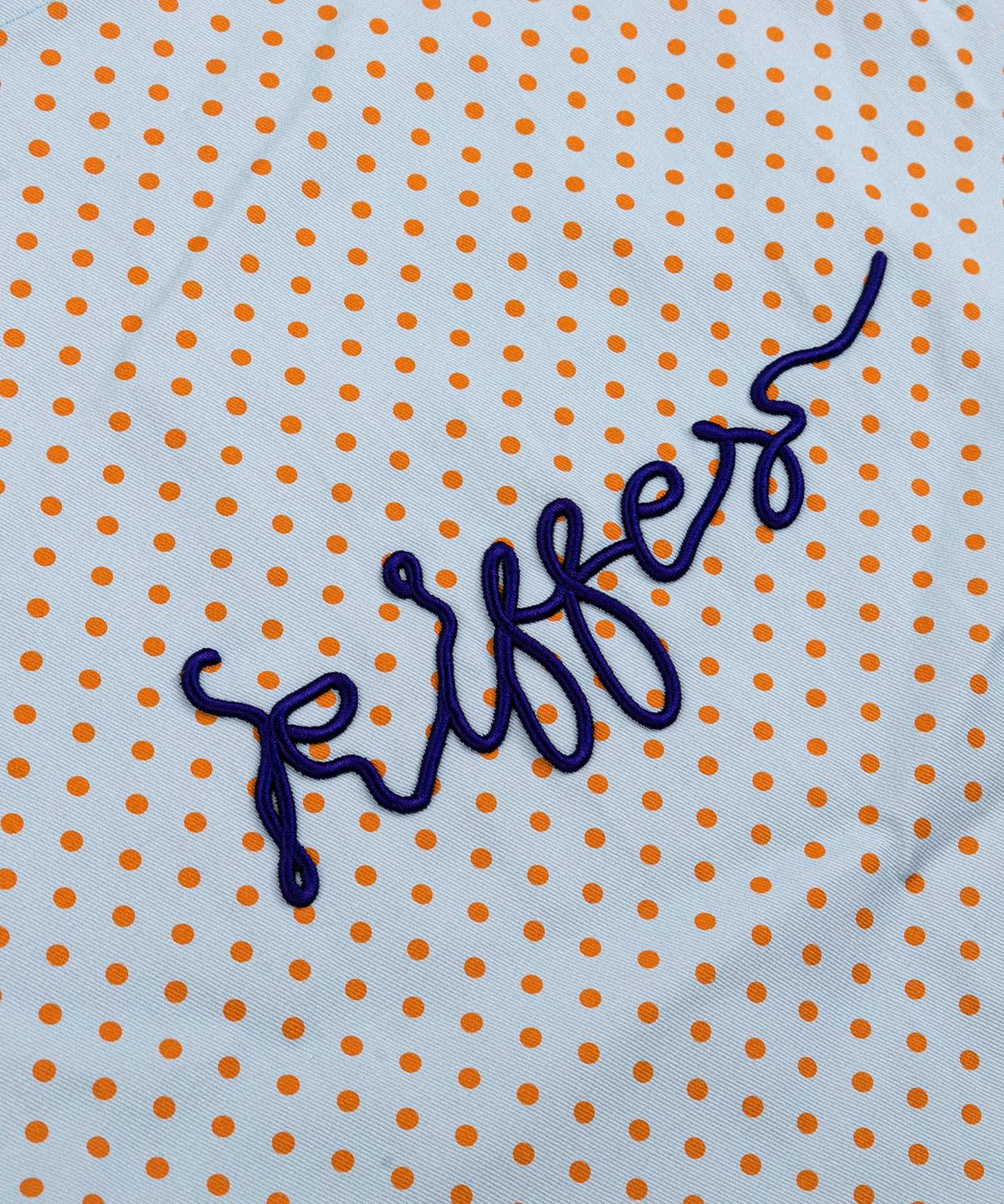 키페(KIFFER) Logo Embroidered Dot Eco bag-skyblue