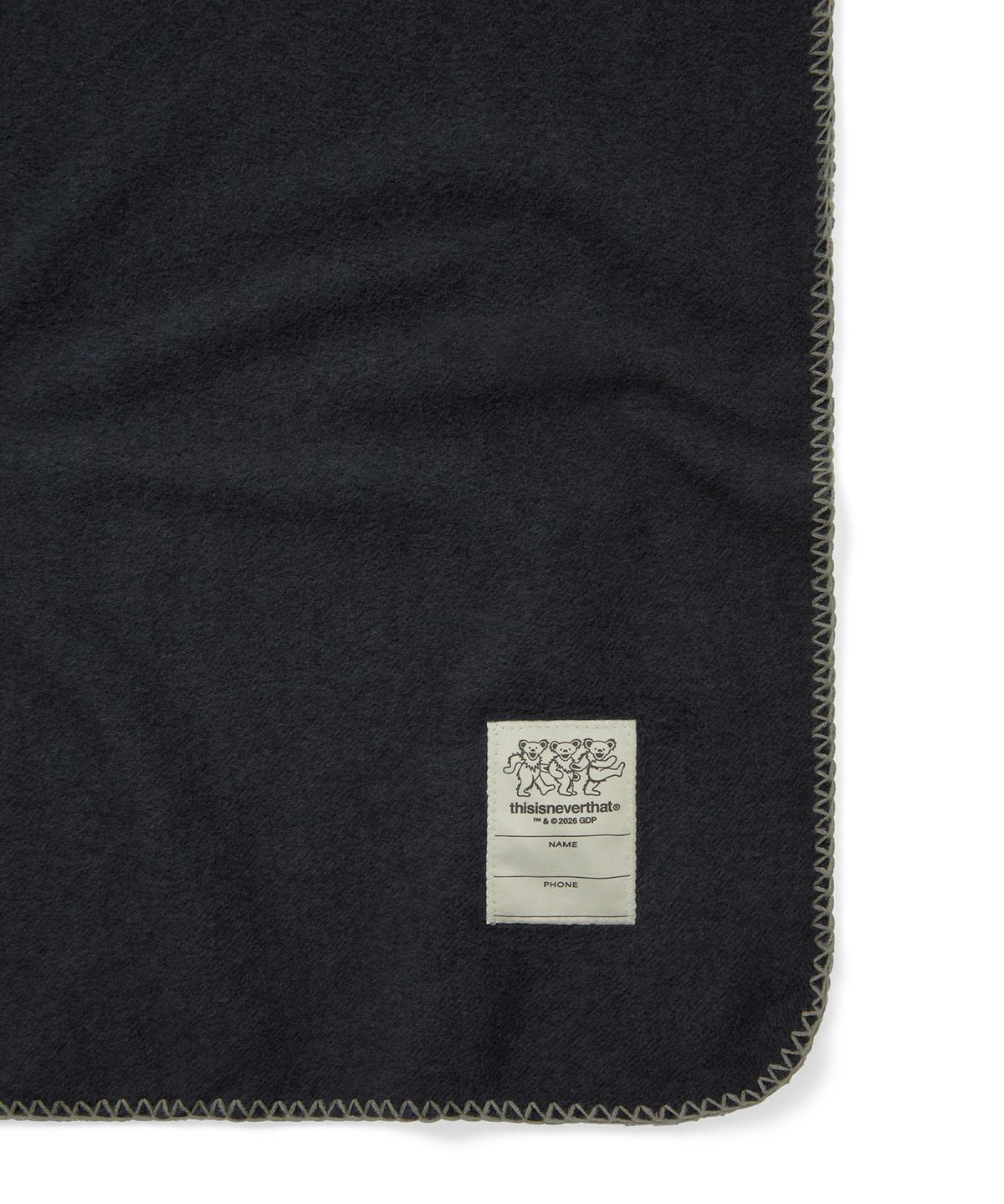 디스이즈네버댓(THISISNEVERTHAT) GD Polar Fleece Blanket Dusty Navy