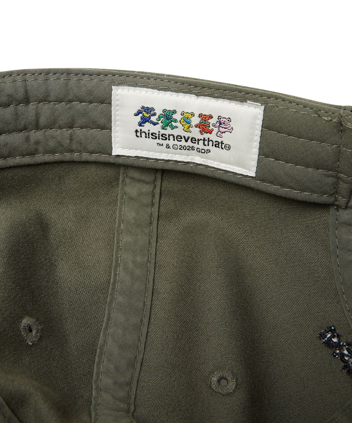 디스이즈네버댓(THISISNEVERTHAT) GD Dancing Bears Cap Olive