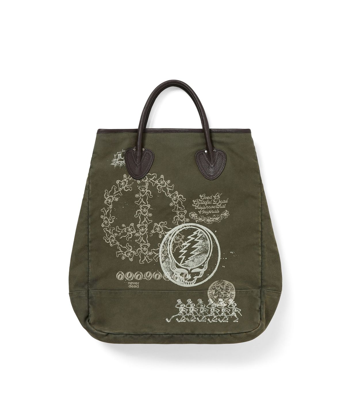 디스이즈네버댓(THISISNEVERTHAT) GD Iconography Tote Olive