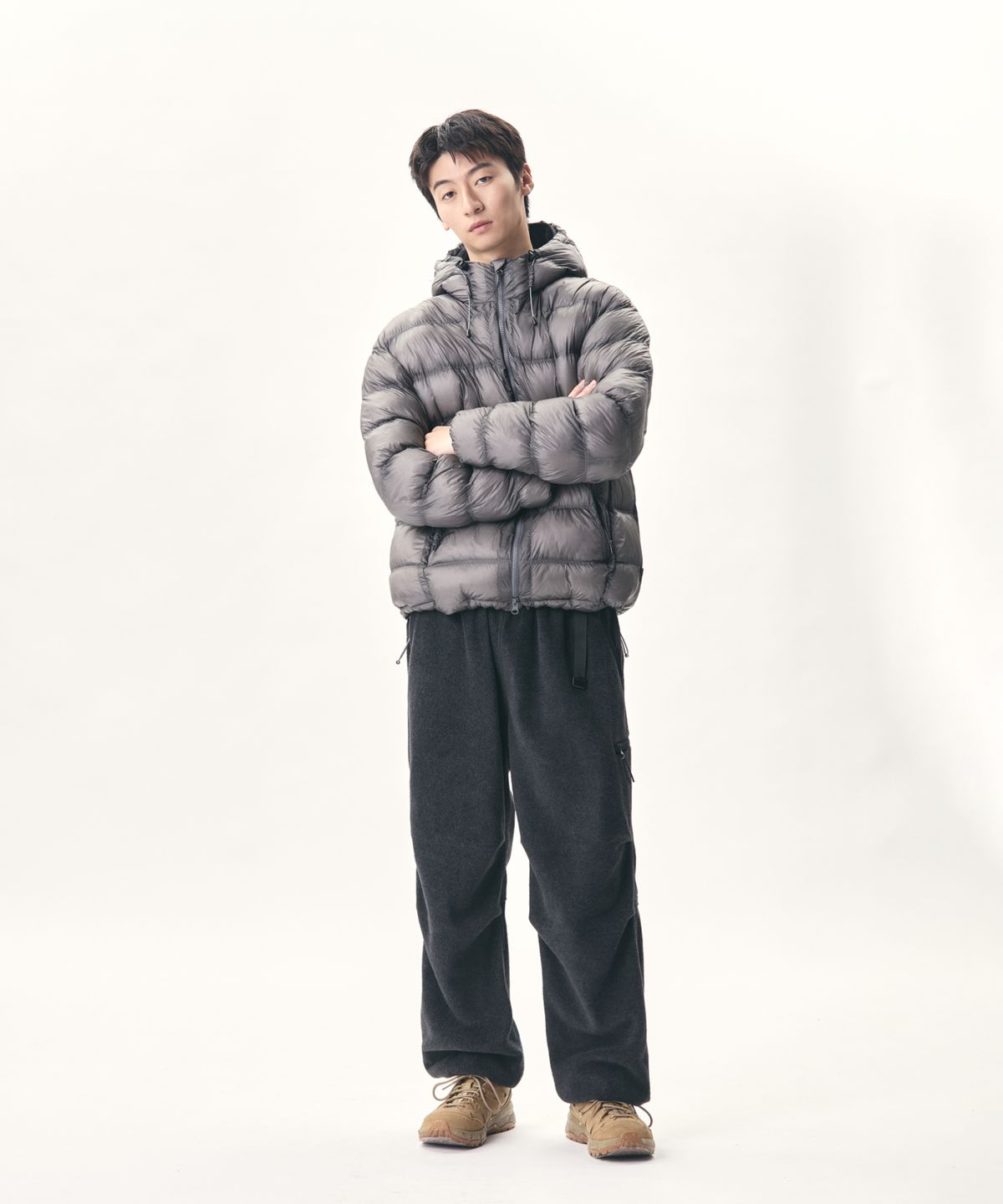 에스피오나지(ESPIONAGE) Expl. Utility Fleece Pants Dark Grey