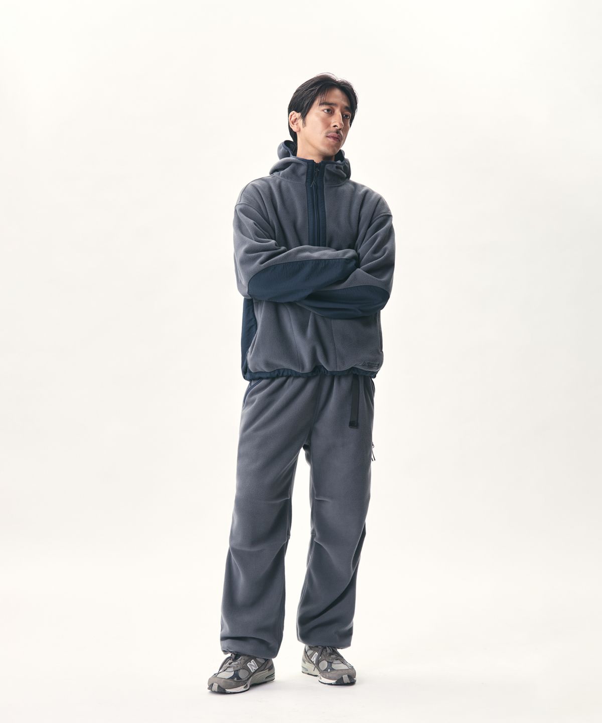 에스피오나지(ESPIONAGE) Expl. Utility Fleece Pants Charcoal Navy