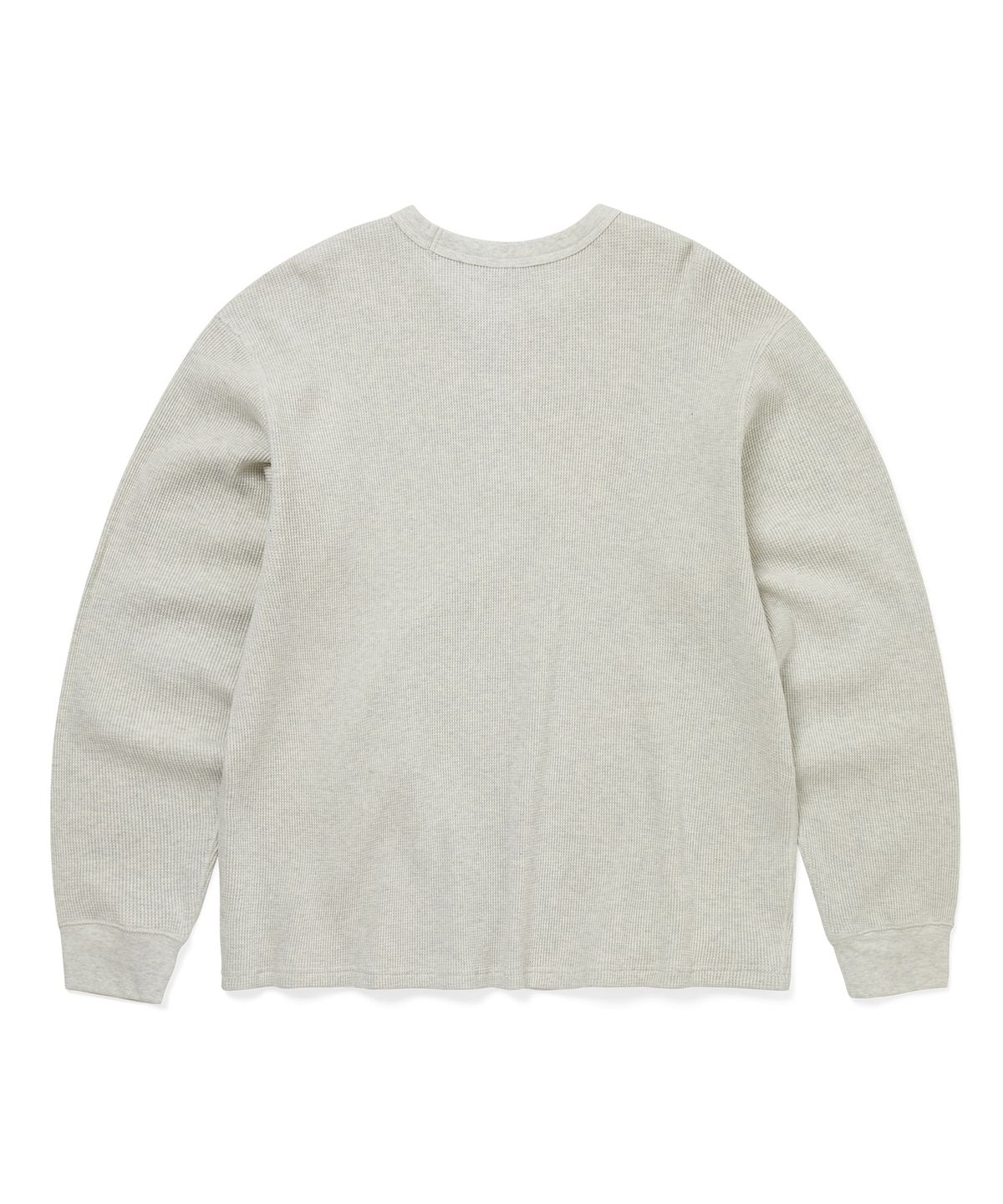 디스이즈네버댓(THISISNEVERTHAT) GD Ol Dancing Bears Waffle L/S Top Heather Grey