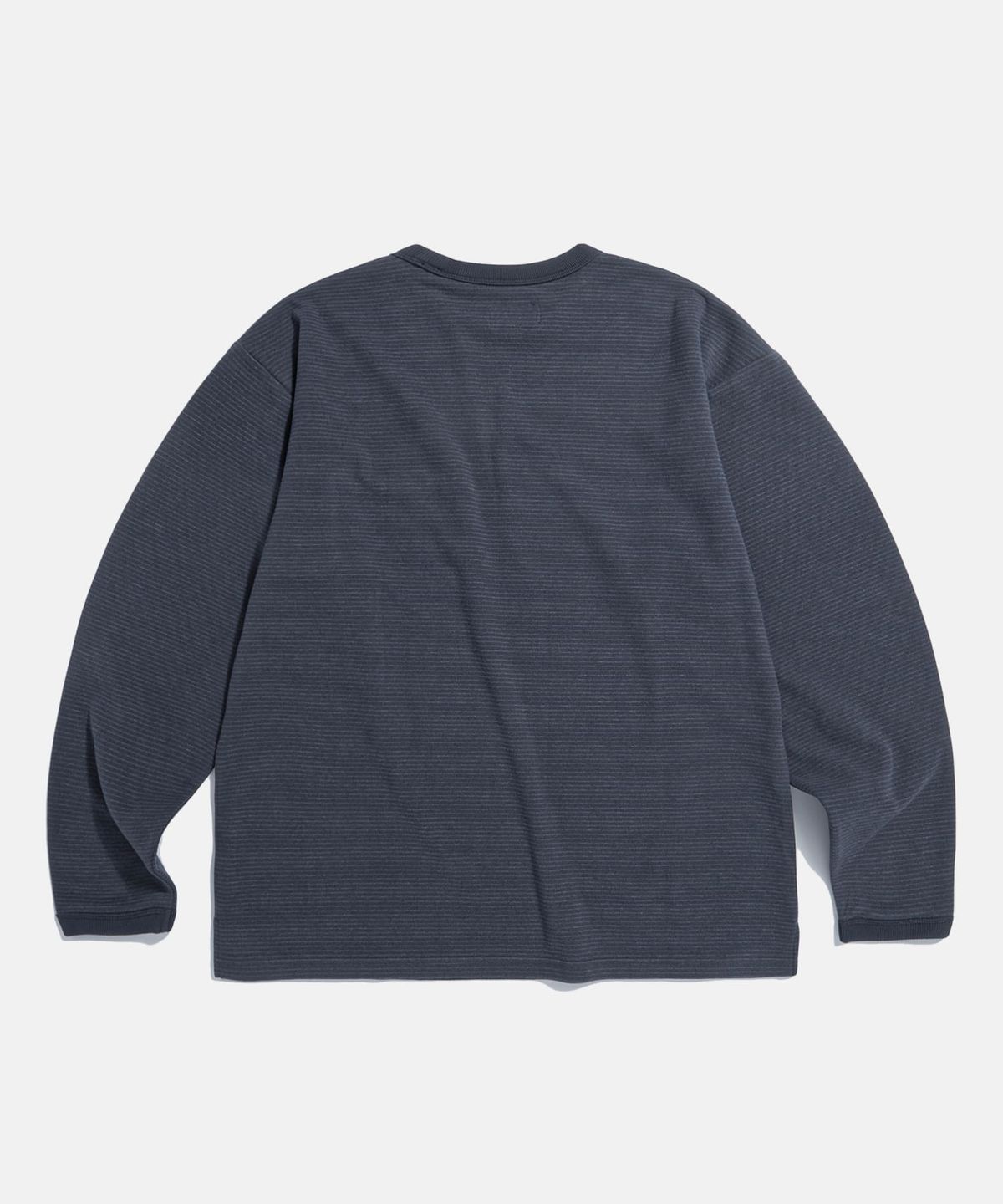 에스피오나지(ESPIONAGE) Stripe Fleece L/S Tee Navy