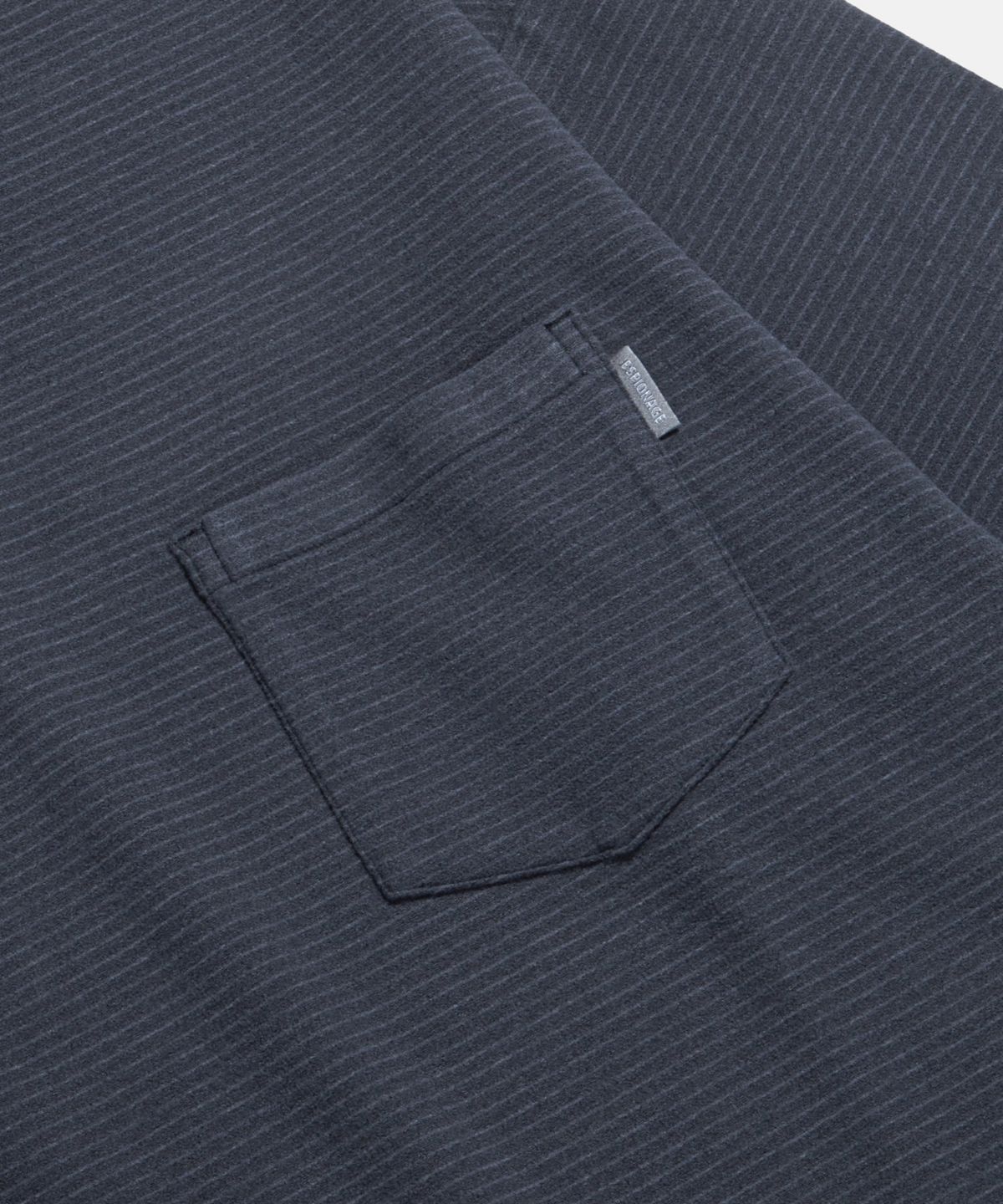 에스피오나지(ESPIONAGE) Stripe Fleece L/S Tee Navy