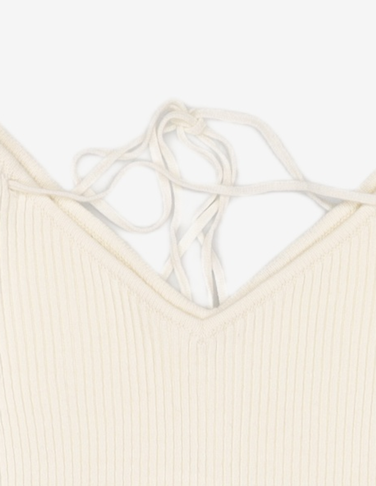 다이애그널(DIAGONAL) V NECK STRAP KNIT (ivory) XS