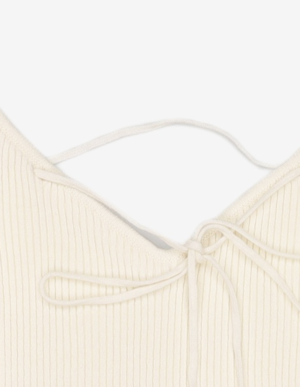 다이애그널(DIAGONAL) V NECK STRAP KNIT (ivory) XS