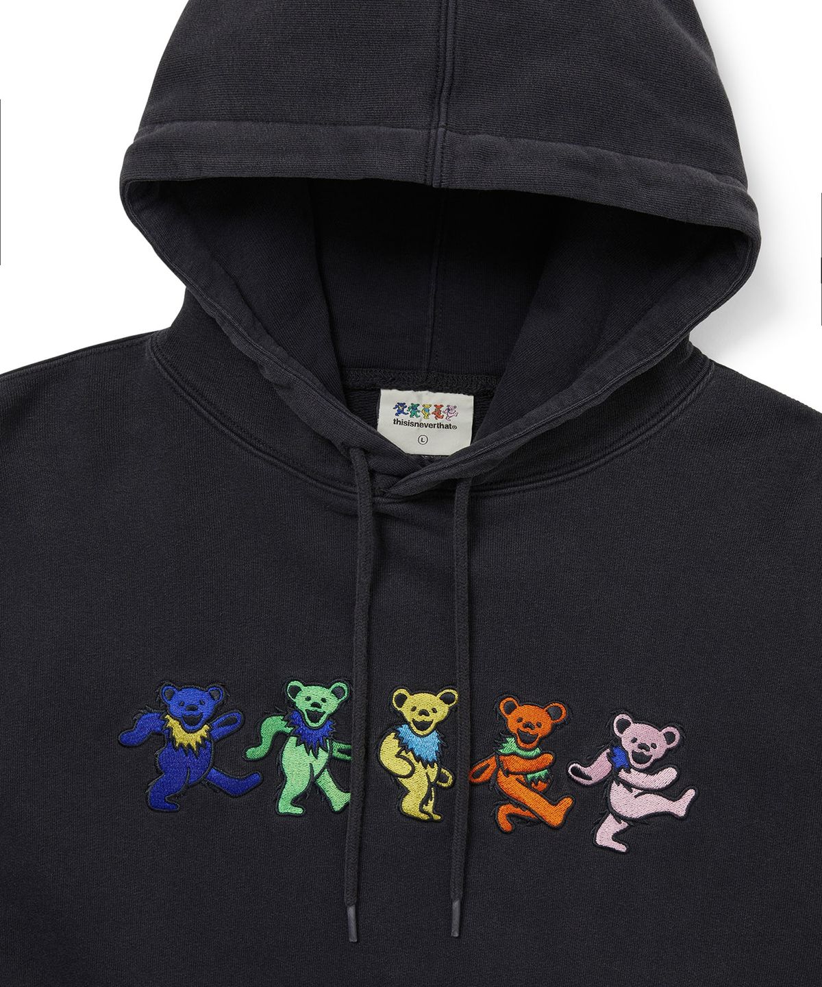 디스이즈네버댓(THISISNEVERTHAT) GD Dancing Bears Hoodie Off Black