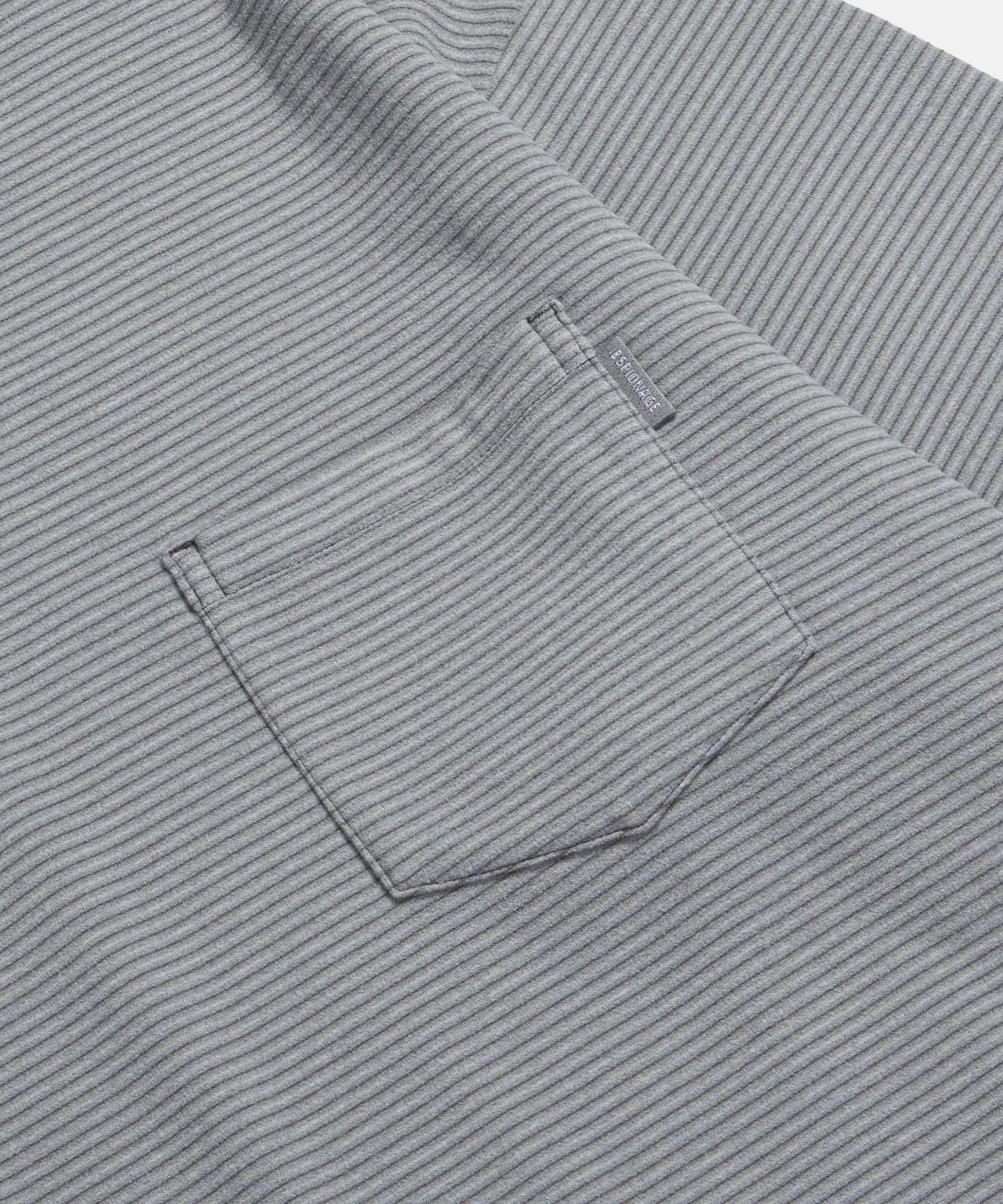 에스피오나지(ESPIONAGE) Stripe Fleece L/S Tee Grey