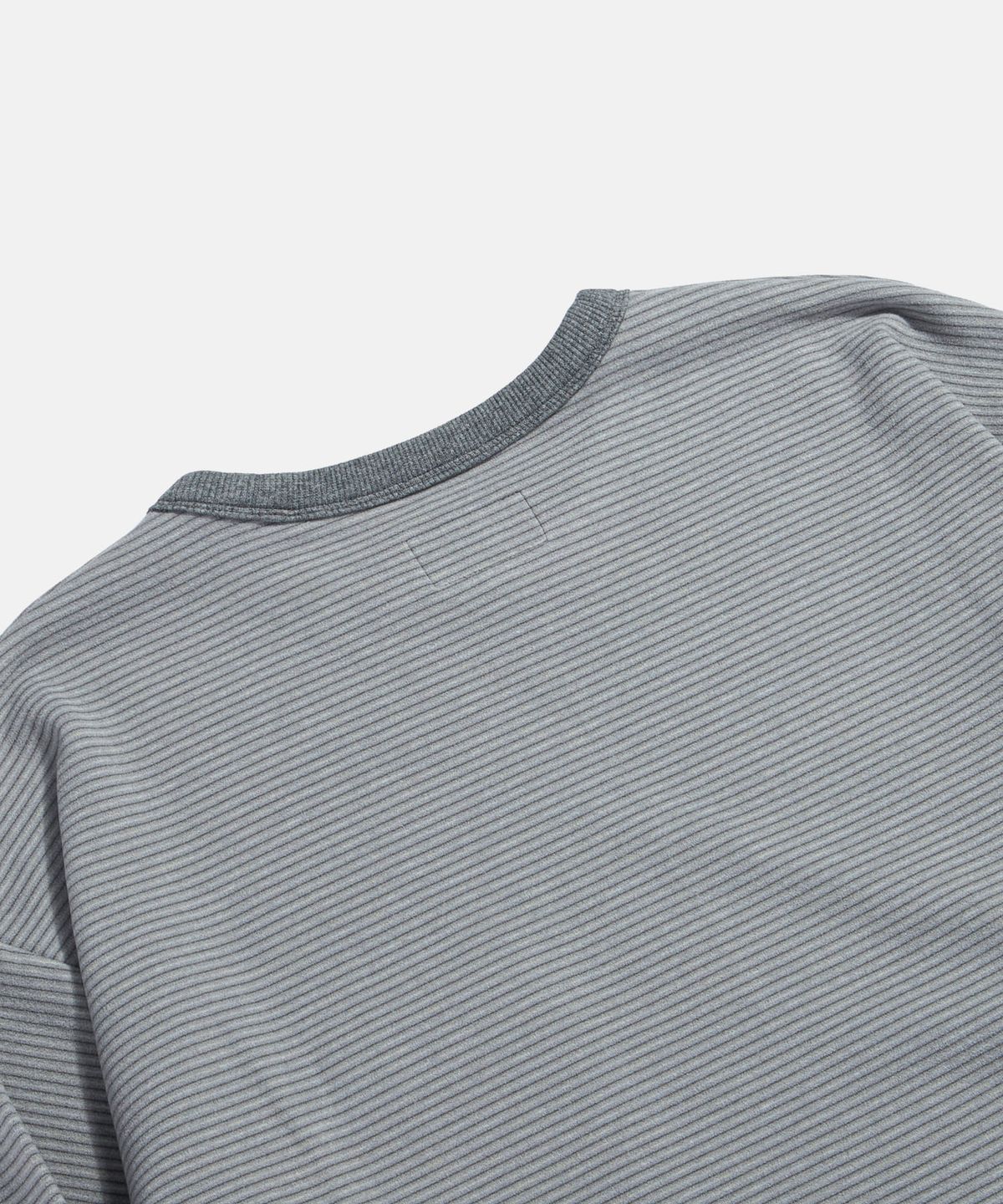 에스피오나지(ESPIONAGE) Stripe Fleece L/S Tee Grey