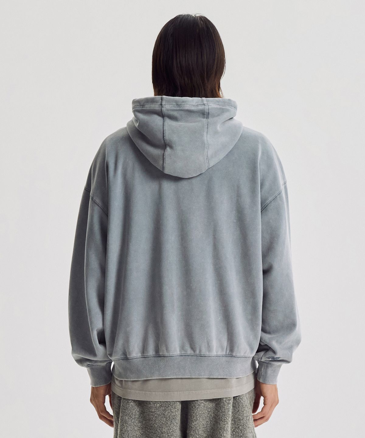뉴발란스(NEW BALANCE) NBMDG41043 / UNI 플라잉 기모 다잉 후드집업 (D/BLUE)
