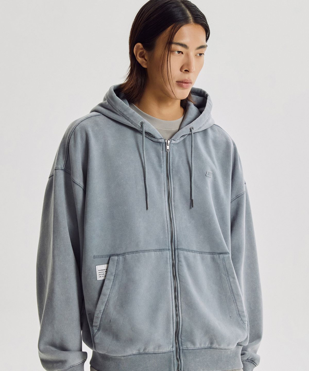 뉴발란스(NEW BALANCE) NBMDG41043 / UNI 플라잉 기모 다잉 후드집업 (D/BLUE)