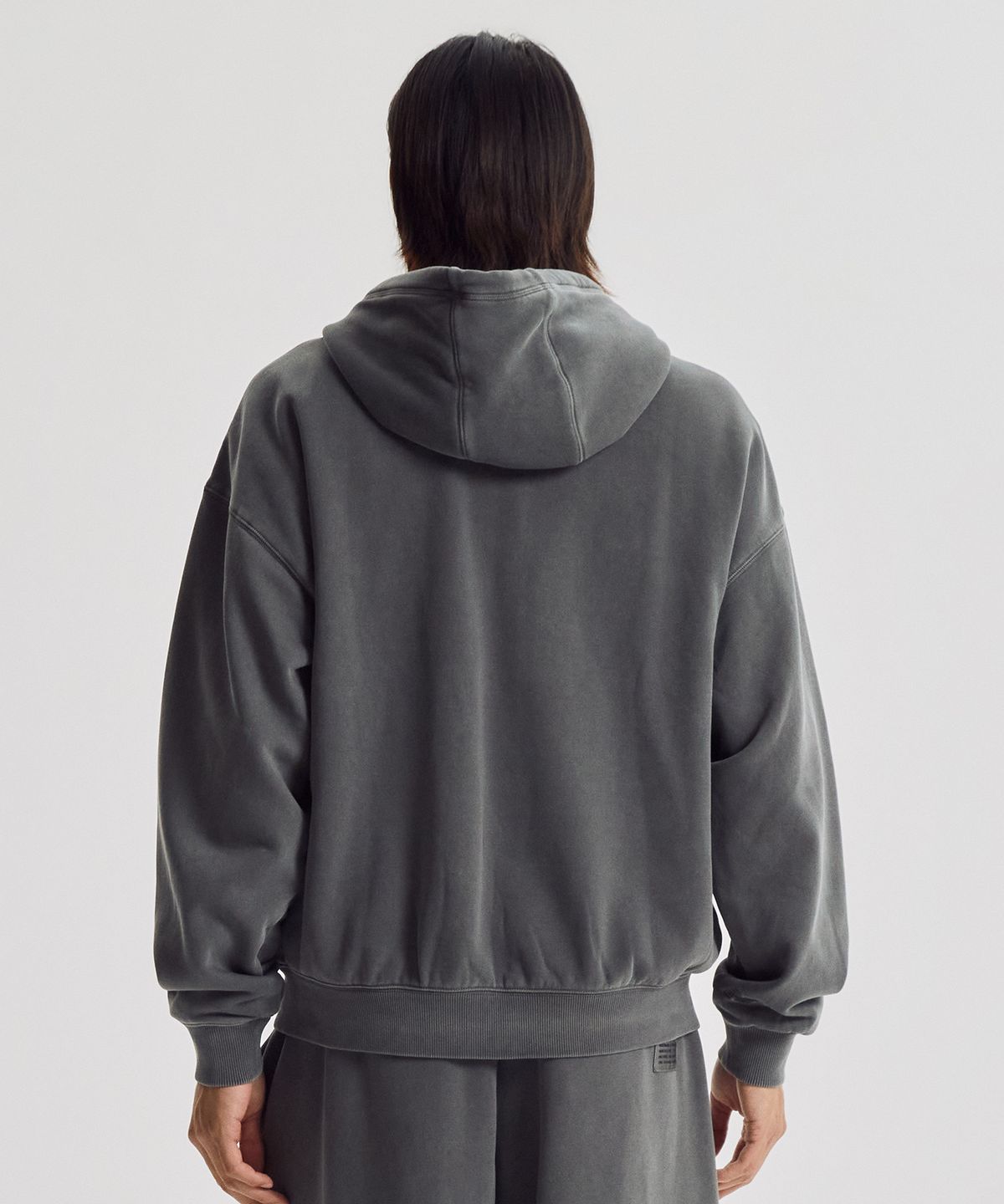 뉴발란스(NEW BALANCE) NBMDG41043 / UNI 플라잉 기모 다잉 후드집업 (D/CHARCOAL)
