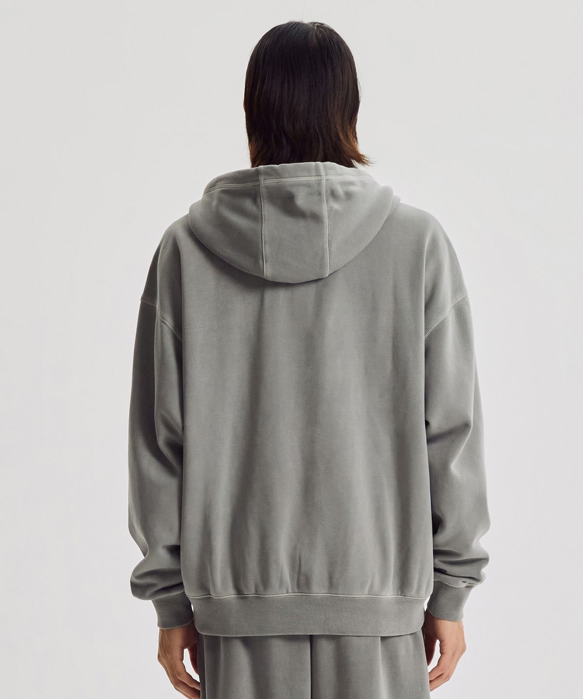 뉴발란스(NEW BALANCE) NBMDG41043 / UNI 플라잉 기모 다잉 후드집업 (D/GRAY)